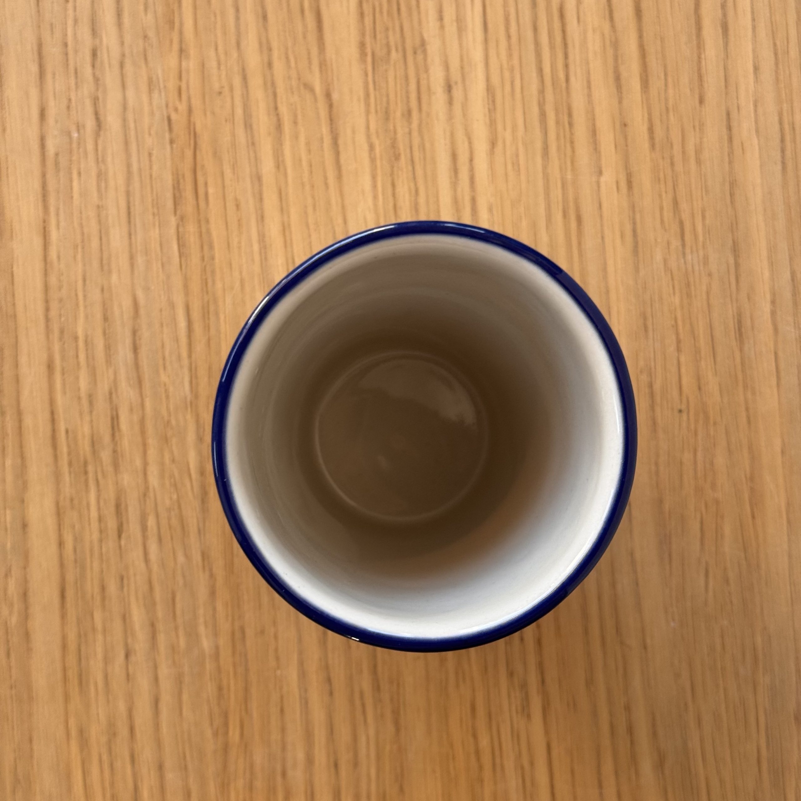 Kubek ceramiczny barowy (071) - 200 ml - 2661X Niebieskie maki - obrazek 3