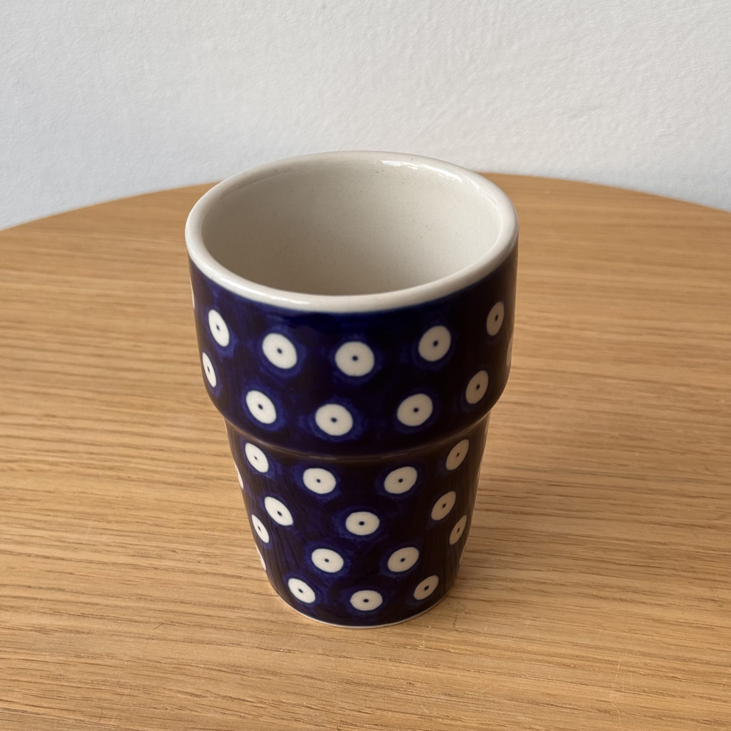 Kubek ceramiczny barowy (071) - 200 ml - 70A Klasyczne kropki - obrazek 2