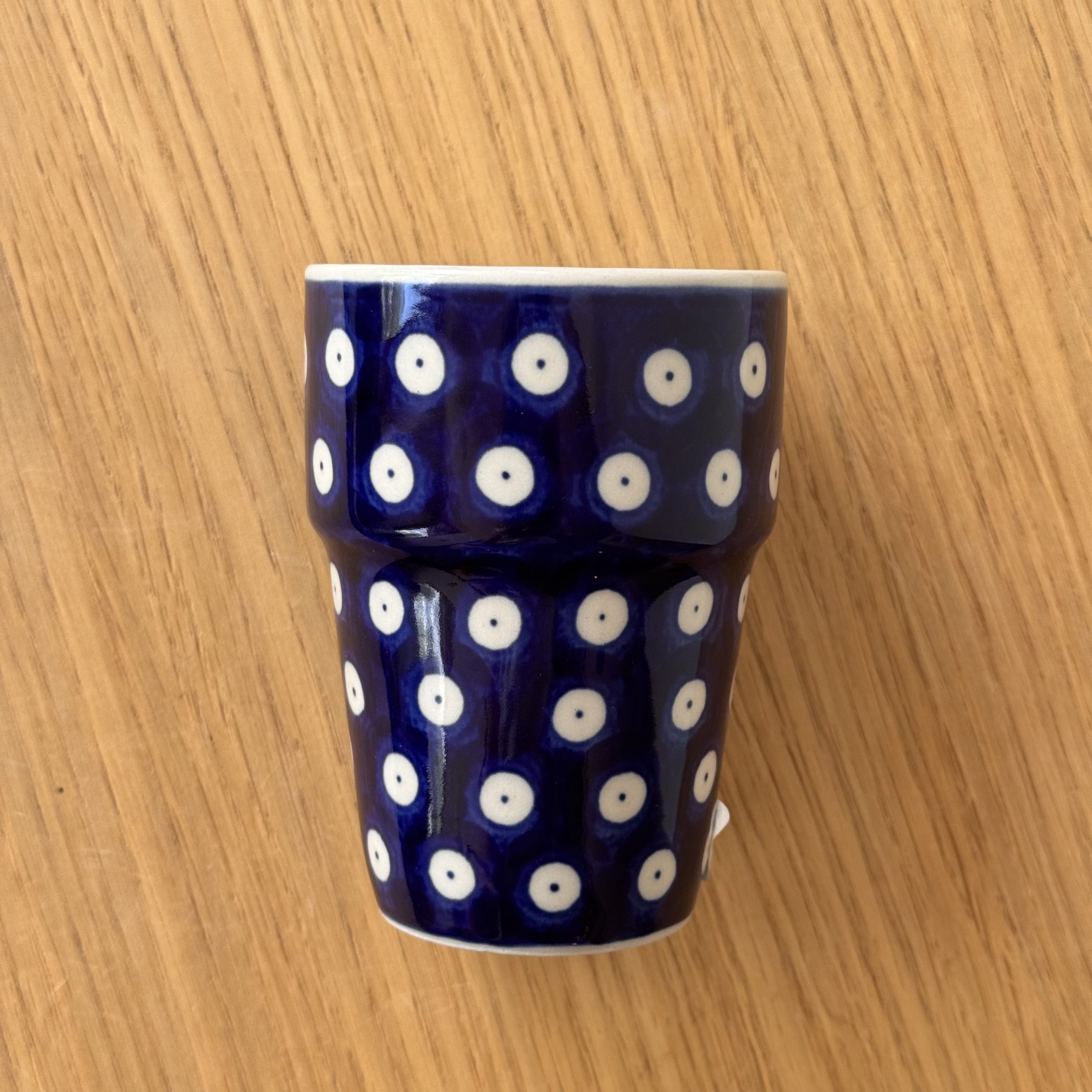 Kubek ceramiczny barowy (071) - 200 ml - 70A Klasyczne kropki - obrazek 3