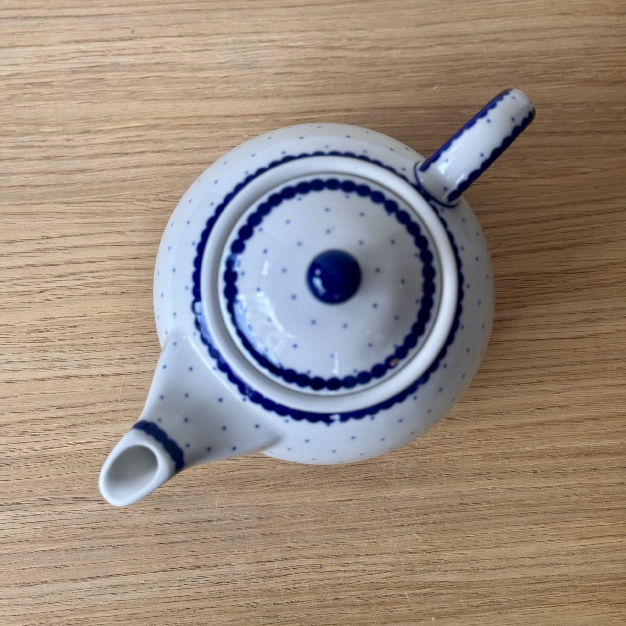 Czajnik (264) - 900 ml - 61A Mini kropka niebieska - obrazek 4