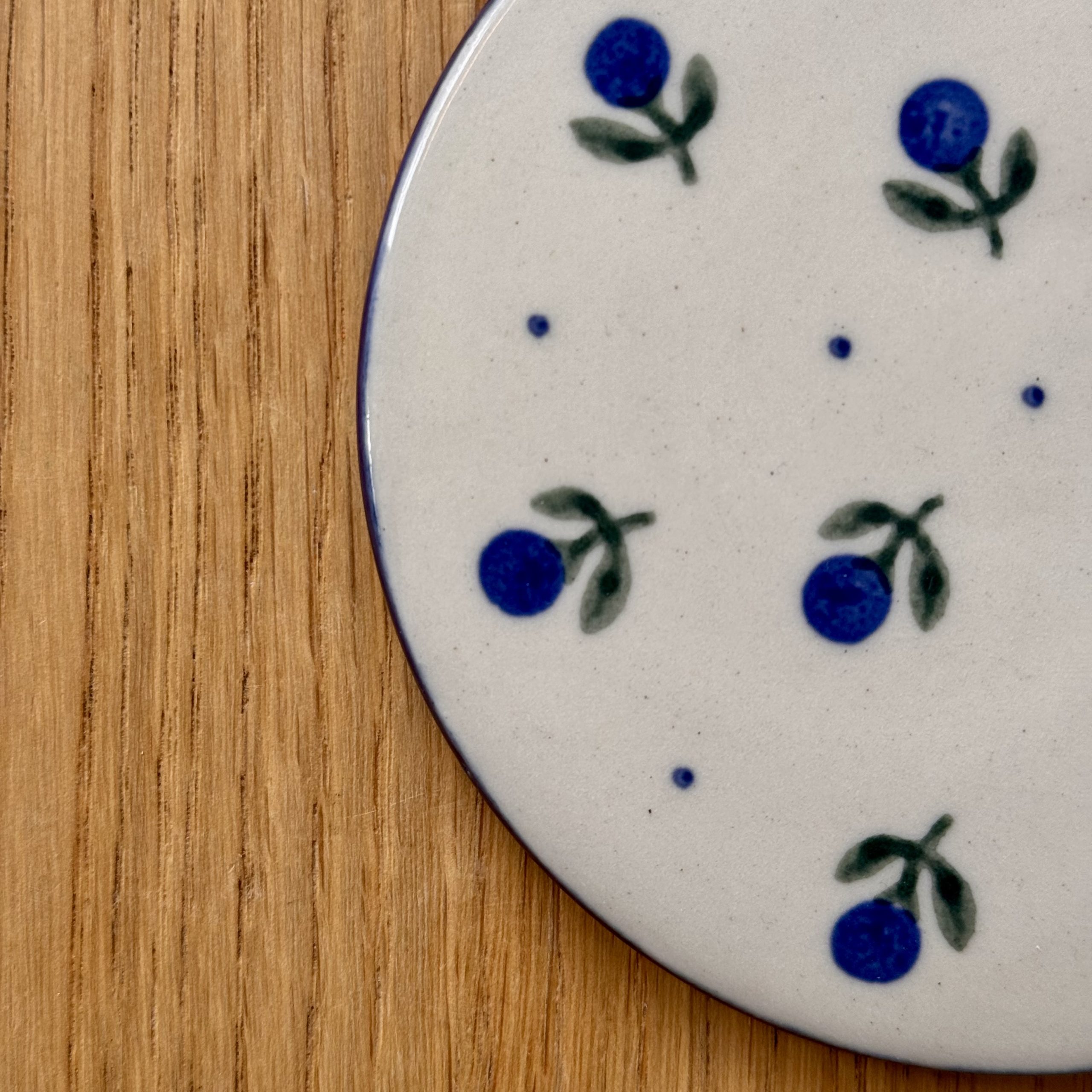 Podstawka pod kubek (580) - śr 11,5 cm - 135X Borówka - obrazek 3