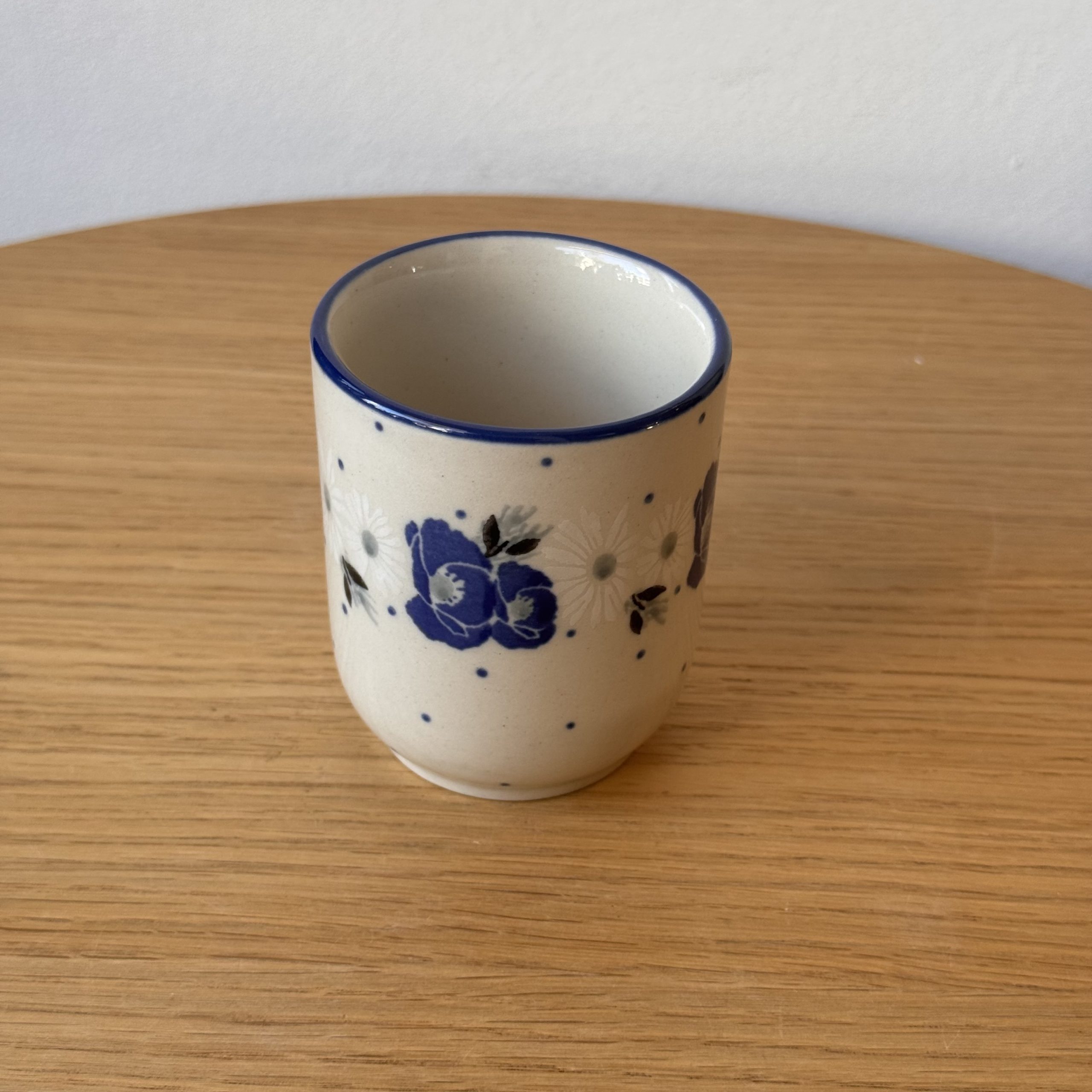 Kubek ceramiczny (728) - 140 ml - 2661X Niebieskie maki - obrazek 2