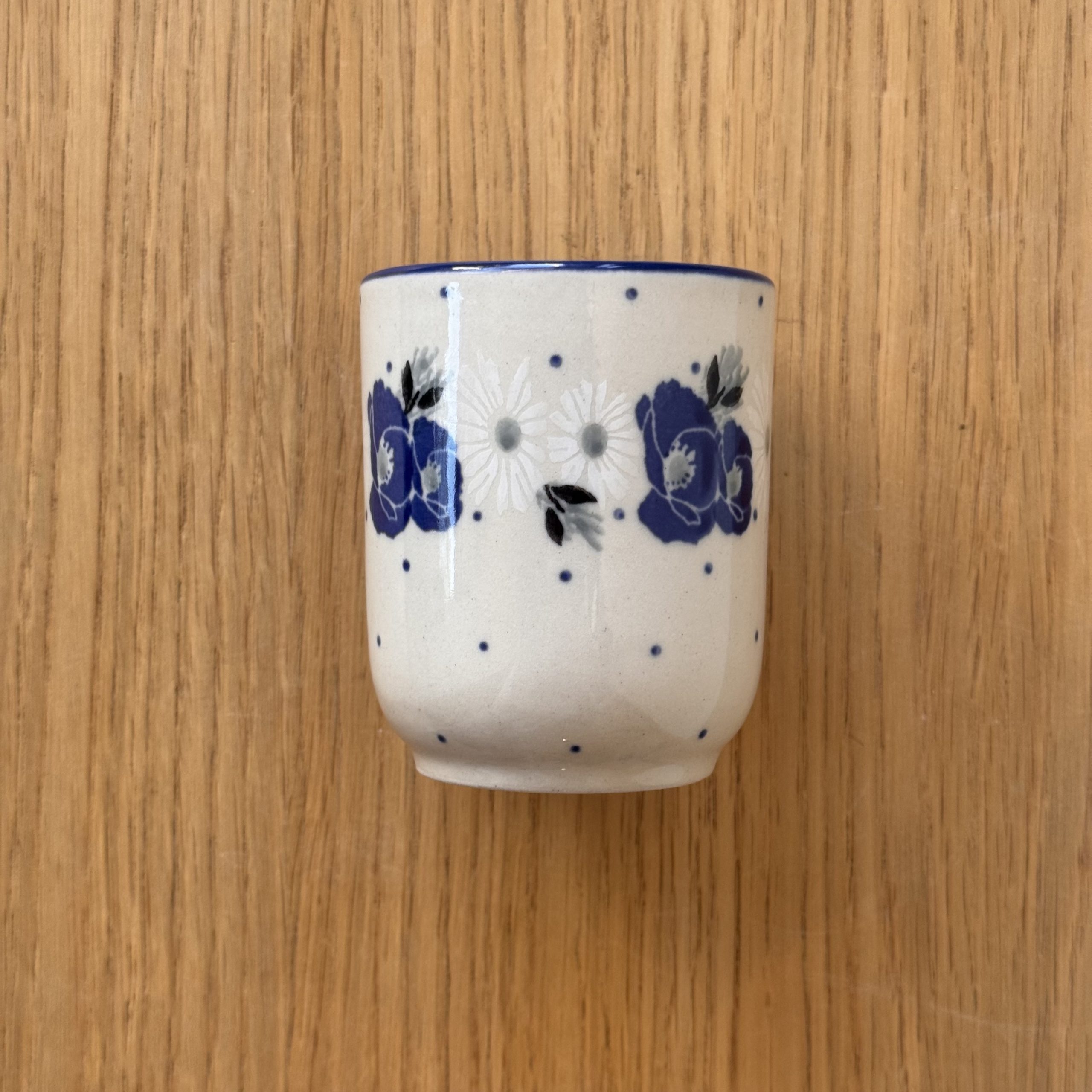 Kubek ceramiczny (728) - 140 ml - 2661X Niebieskie maki - obrazek 3
