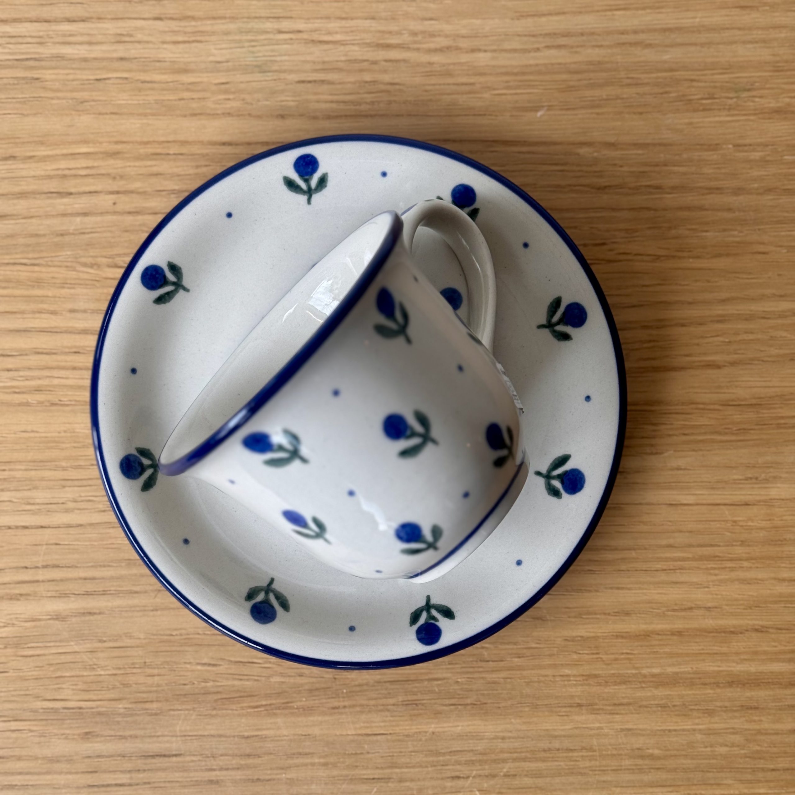Filiżanka ze spodkiem (770) - 180 ml - 135X Borówka - obrazek 3
