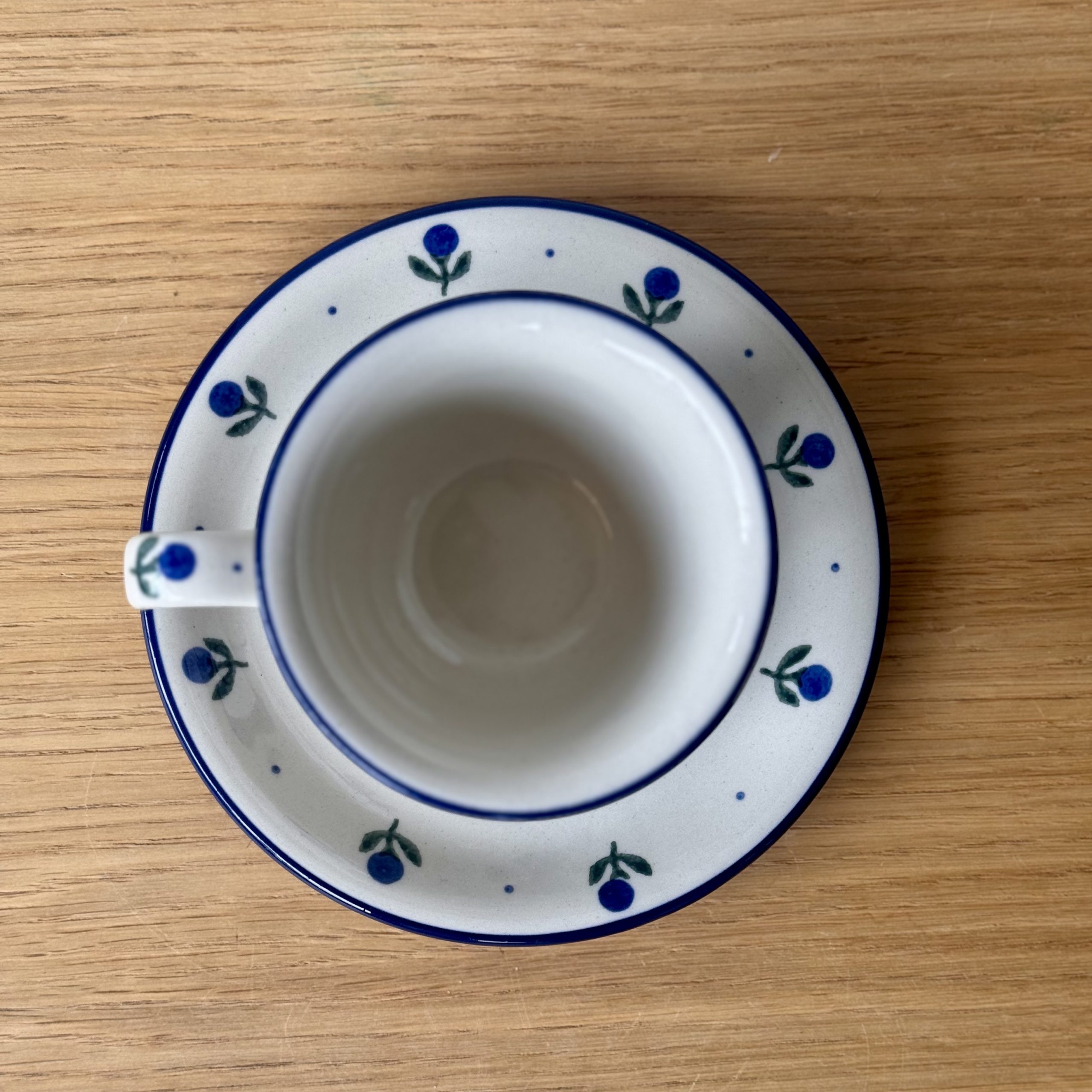 Filiżanka ze spodkiem (770) - 180 ml - 135X Borówka - obrazek 4