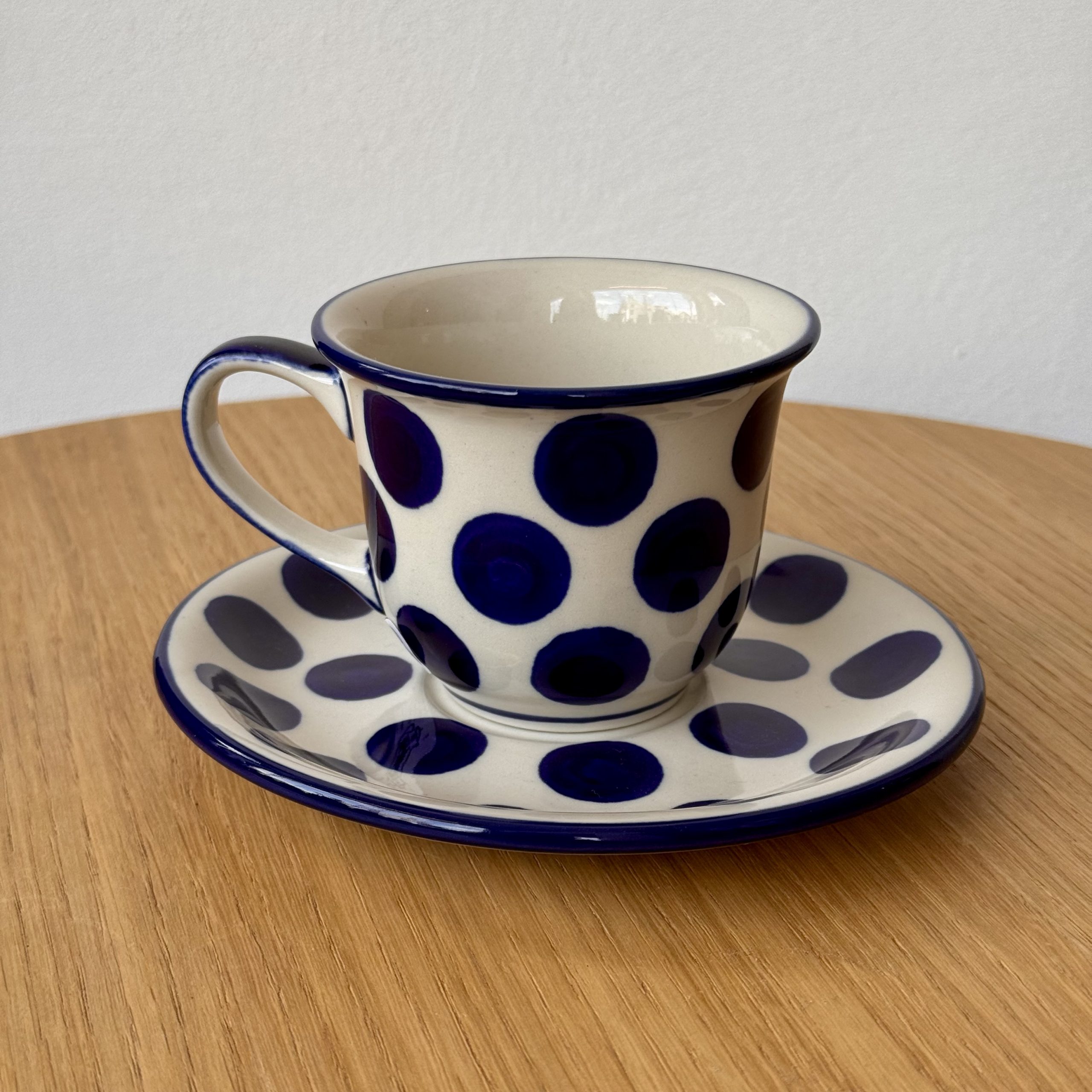 Filiżanka ze spodkiem (770) - 180 ml - 36X Grochy - obrazek 2