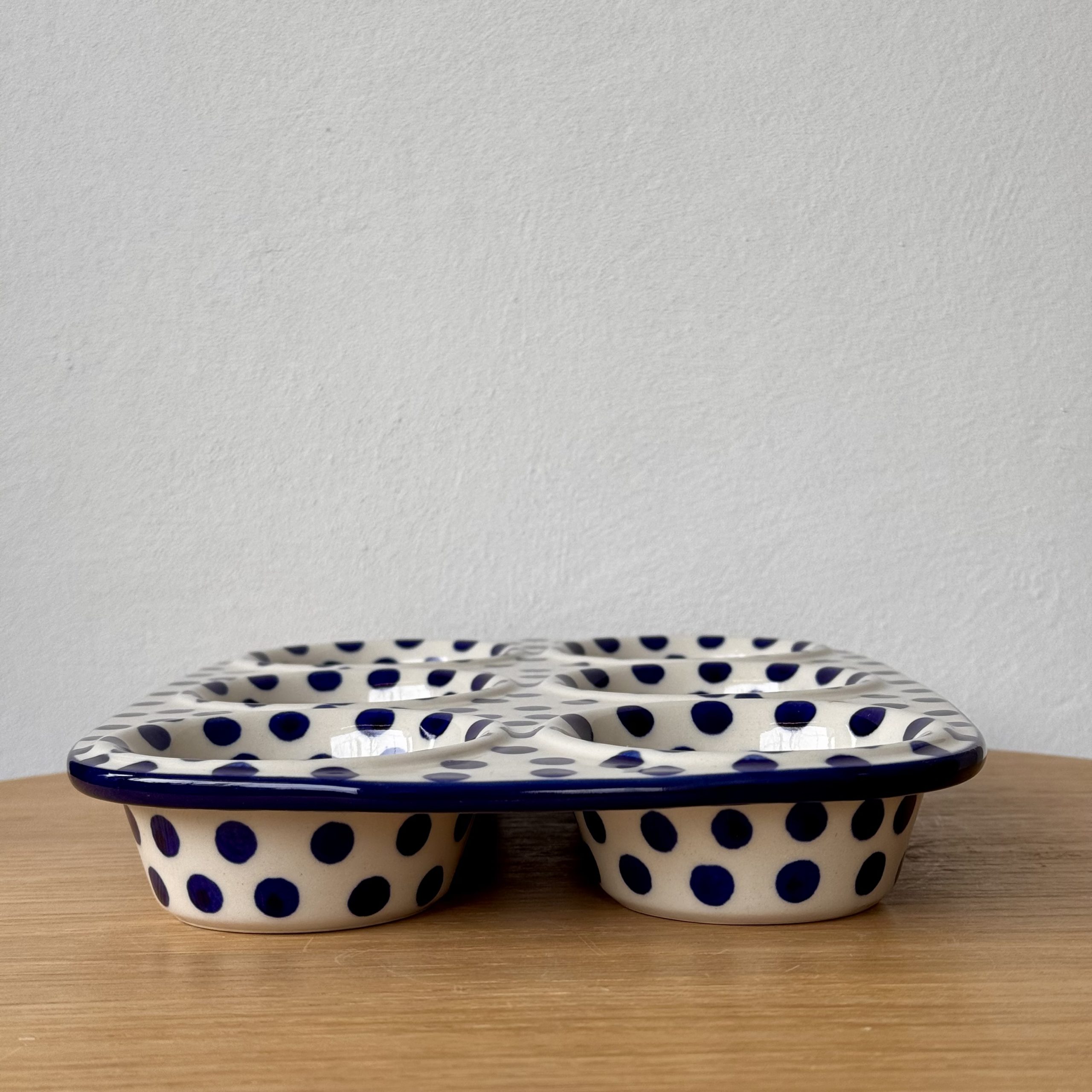 Ceramiczna forma na muffiny (811) - 29,5cmx20,5cm - 61X Kropki - obrazek 5