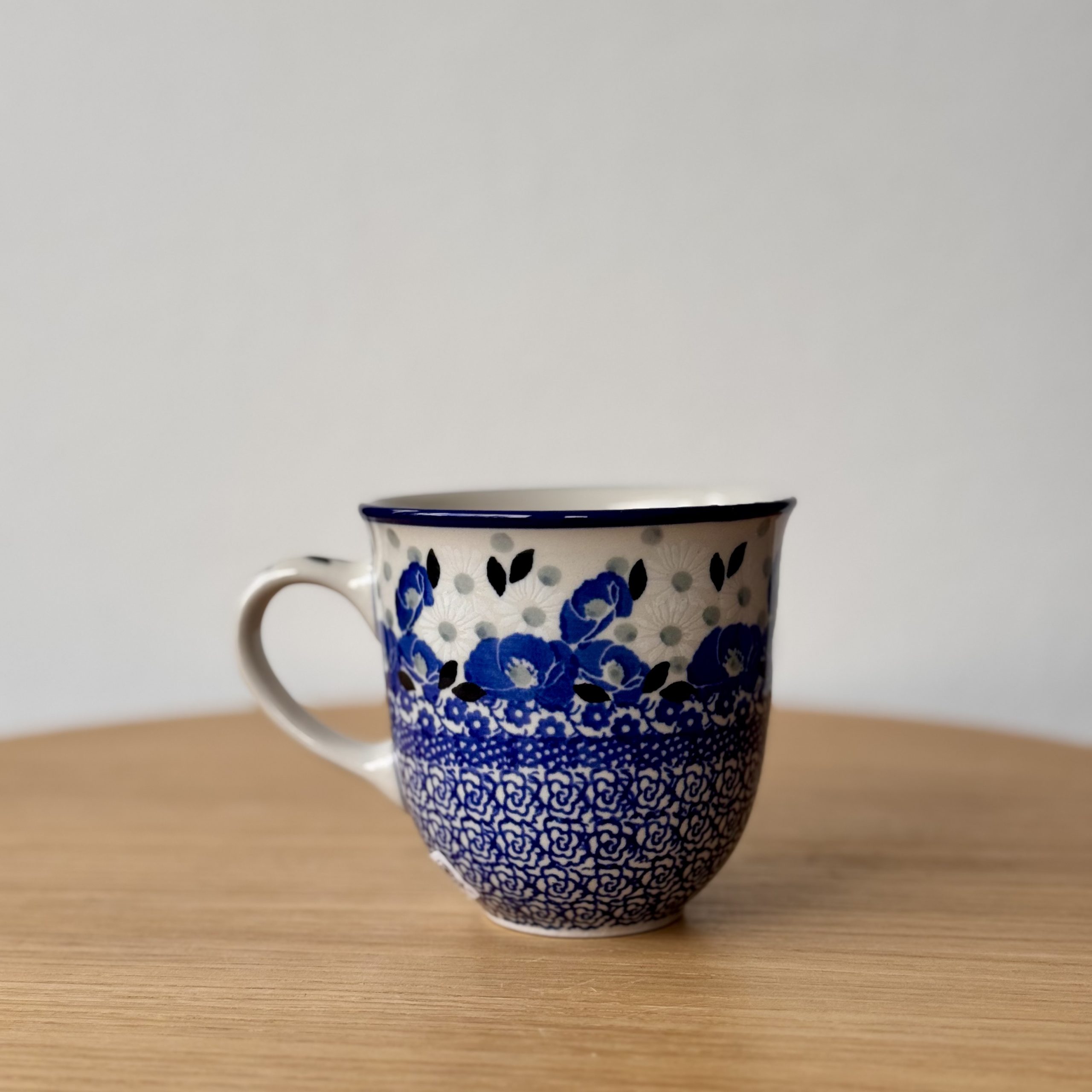 Kubek ceramiczny (824) - 300 ml - 2662X Niebieskie maki - obrazek 2