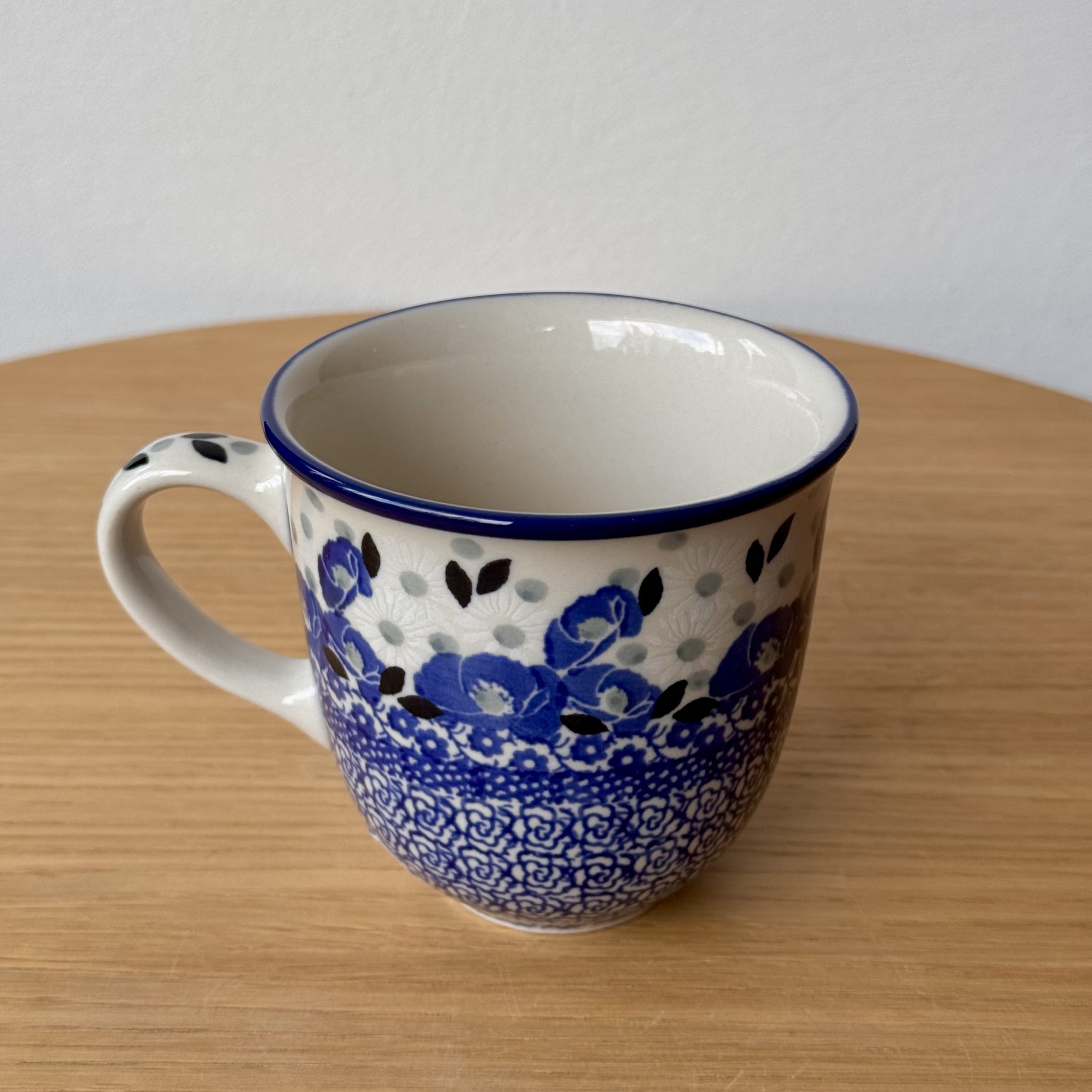 Kubek ceramiczny (824) - 300 ml - 2662X Niebieskie maki - obrazek 3