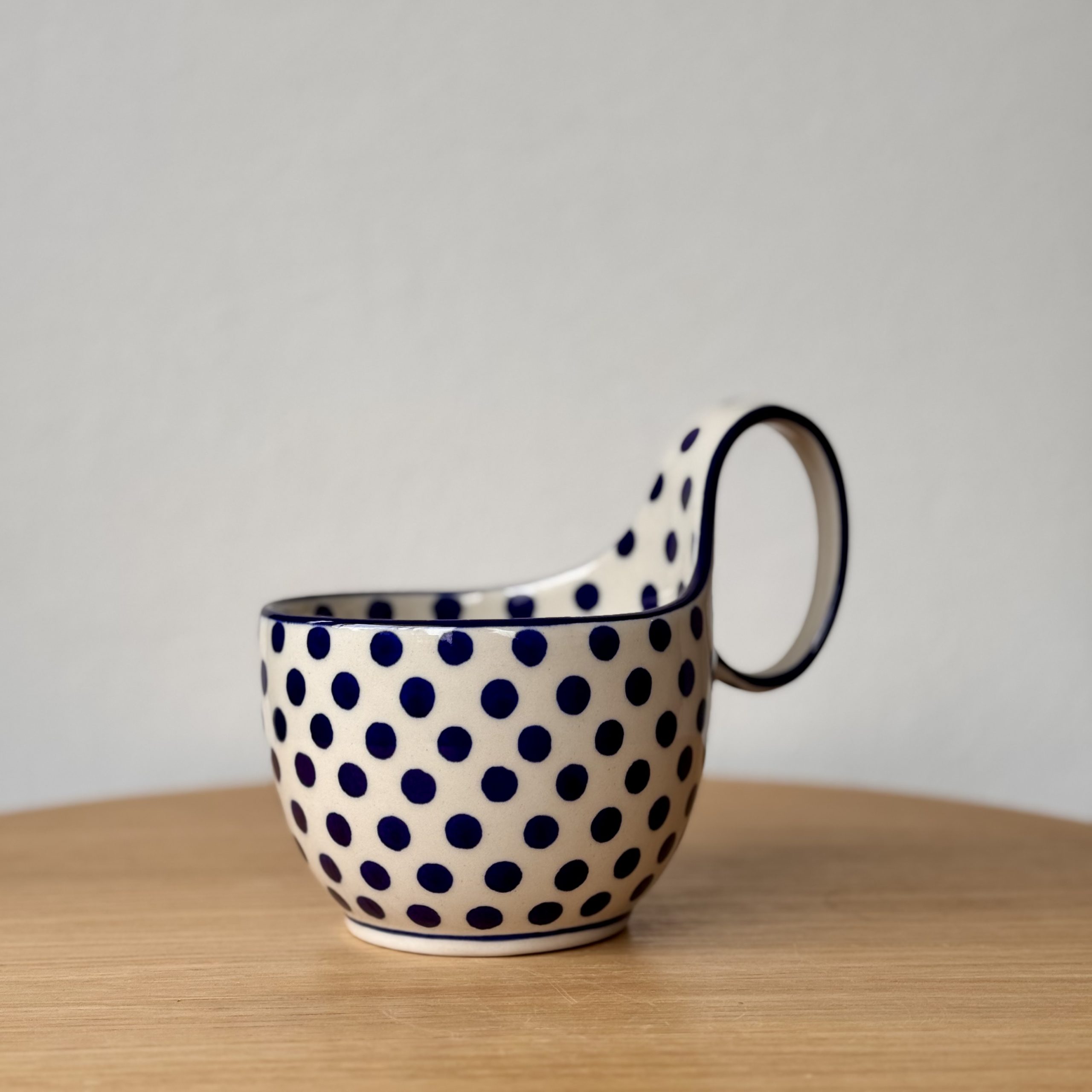 Czerpak ceramiczny (845) - 400 ml - 61X Kropki