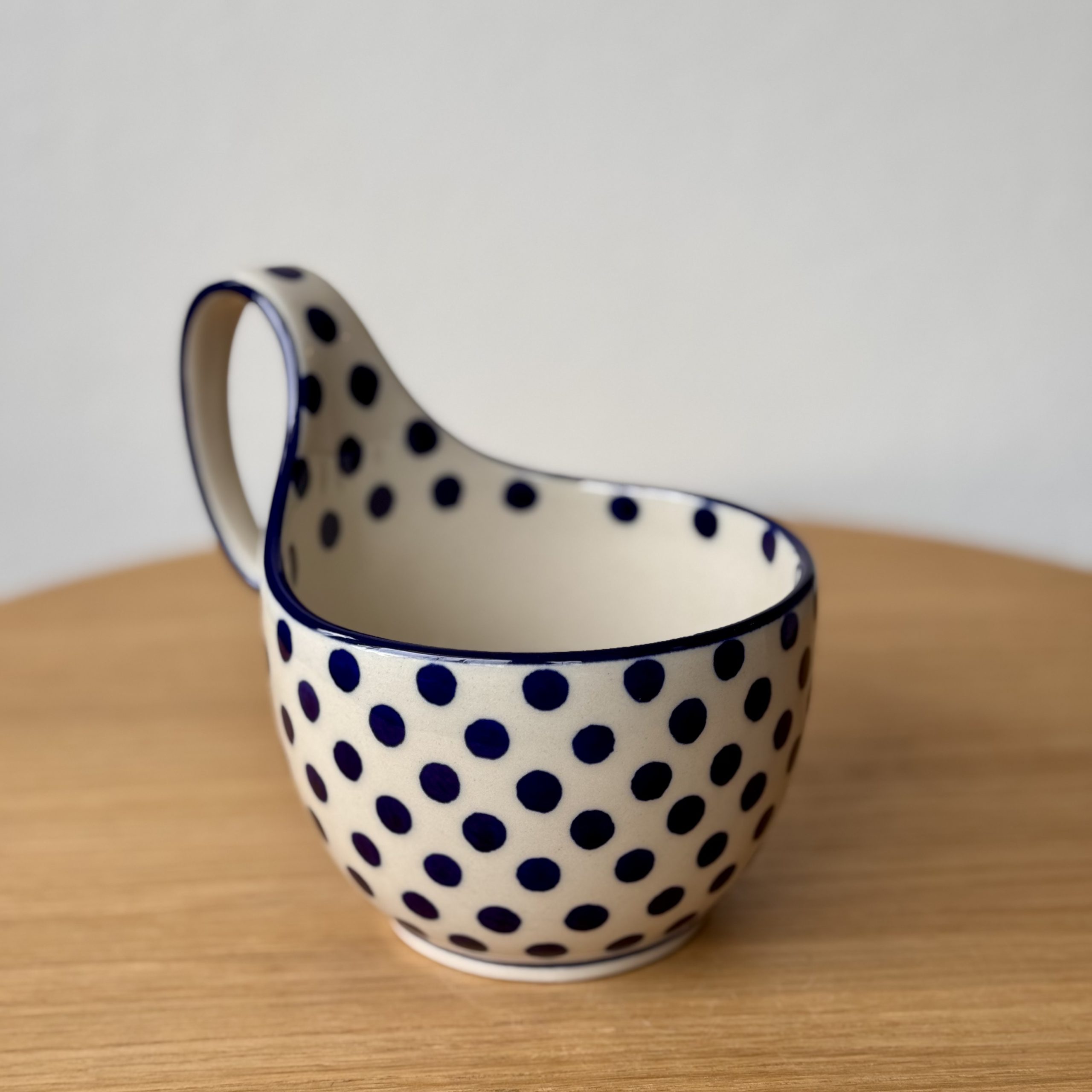 Czerpak ceramiczny (845) - 400 ml - 61X Kropki - obrazek 3