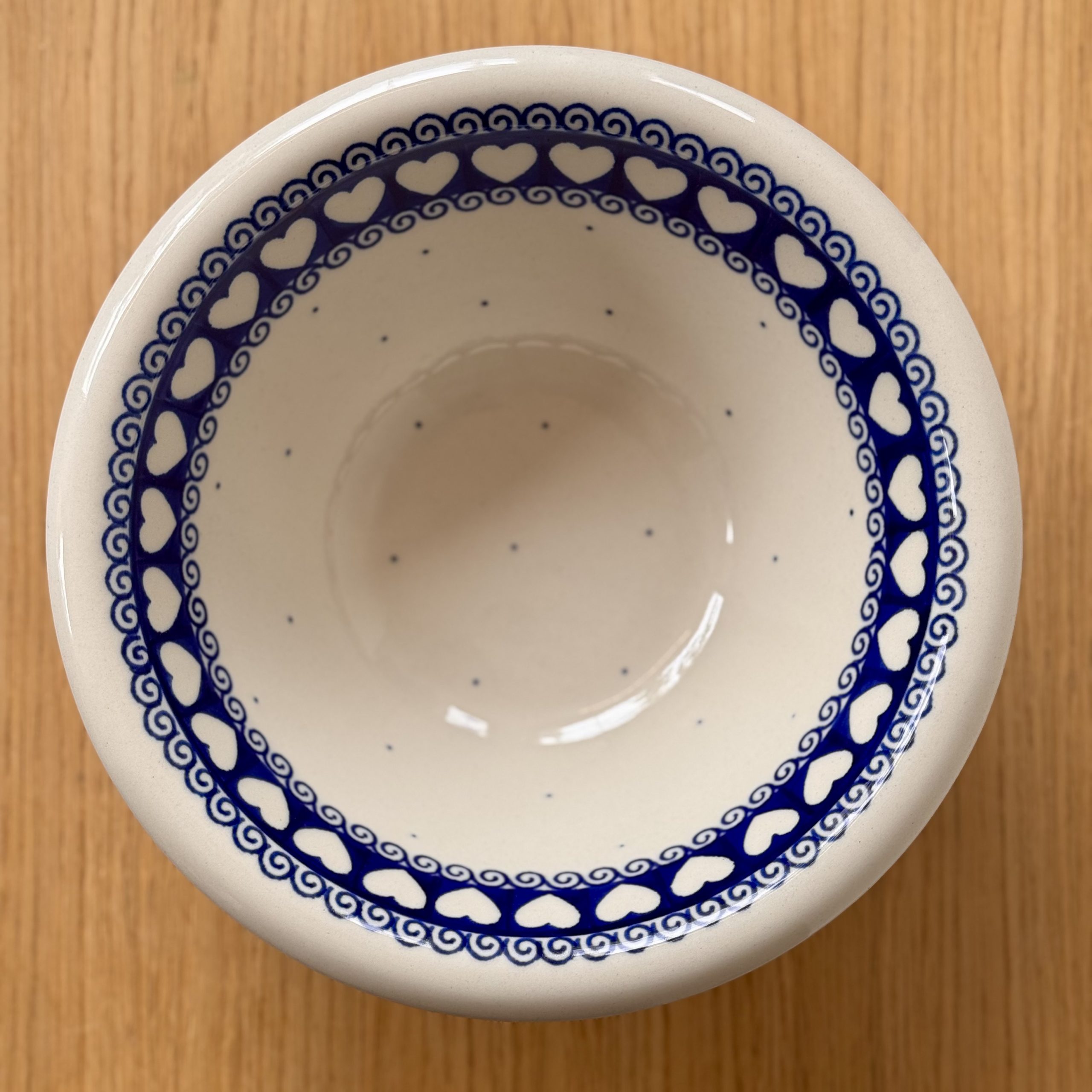 Miska ceramiczna (862) - śr 21cm wys 8cm - 375M Serca - obrazek 5
