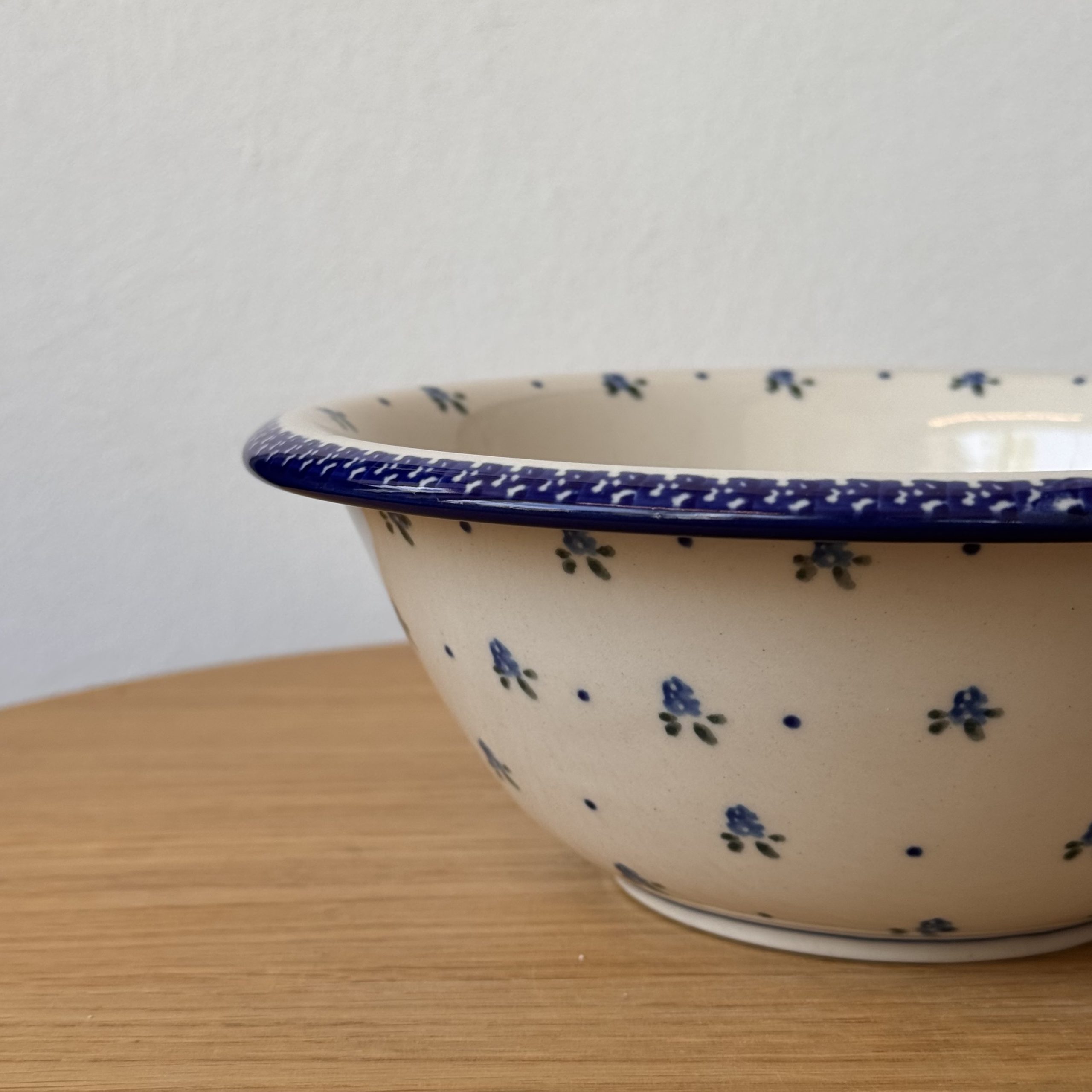 Miska ceramiczna (862) - śr 21cm wys 8cm - 399X Niezapominajki - obrazek 4