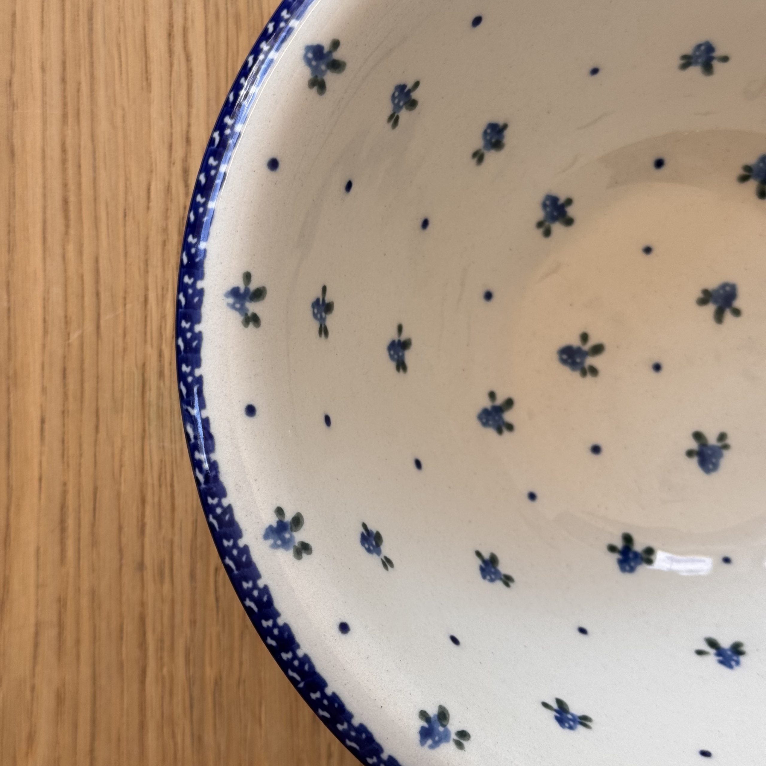 Miska ceramiczna (862) - śr 21cm wys 8cm - 399X Niezapominajki - obrazek 5