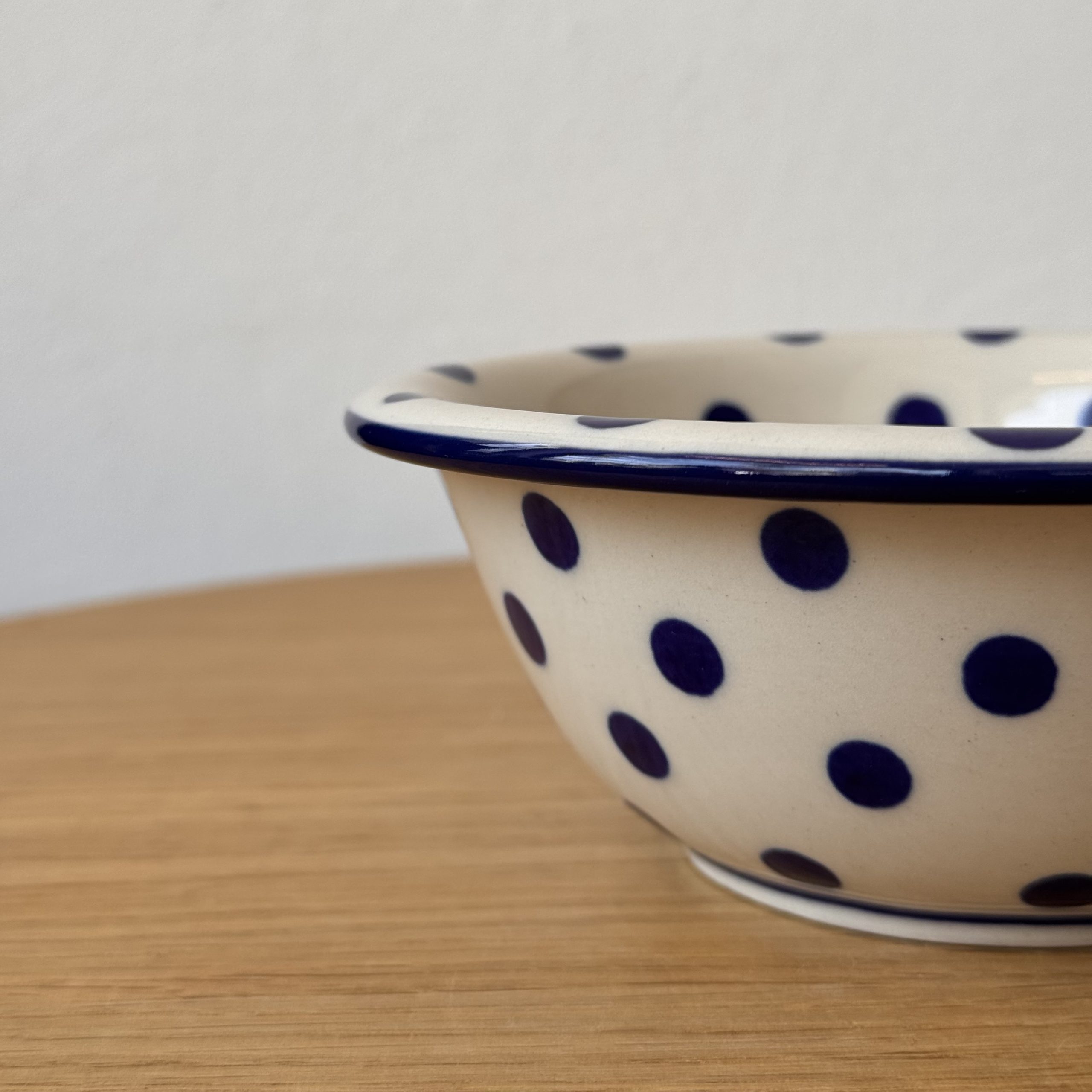 Miska ceramiczna (865) - śr 15,5cm wys 5,5cm - 2519X Kropki - obrazek 5