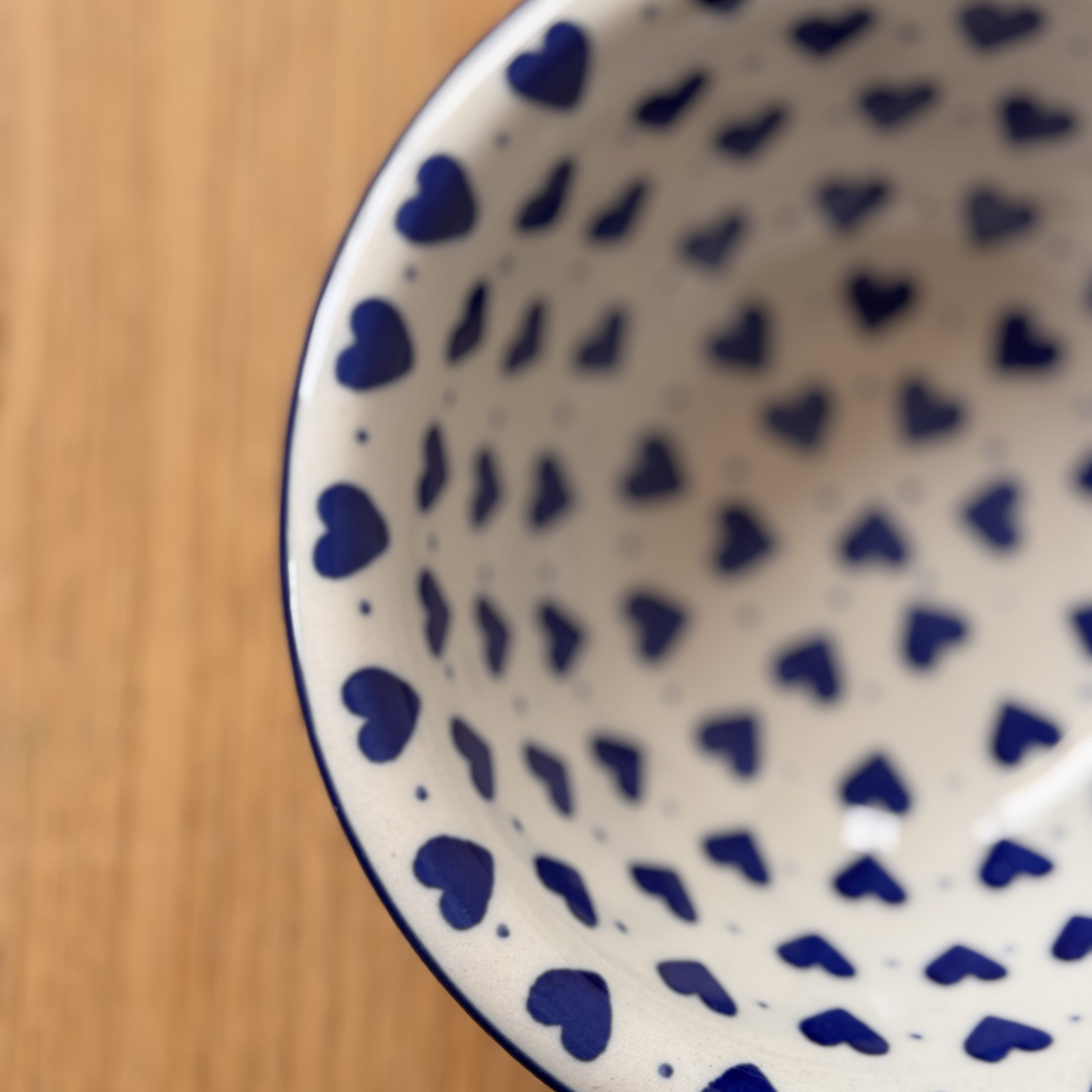 Miska ceramiczna (865) - śr 15,5cm wys 5,5cm - 570BX Serduszka - obrazek 5