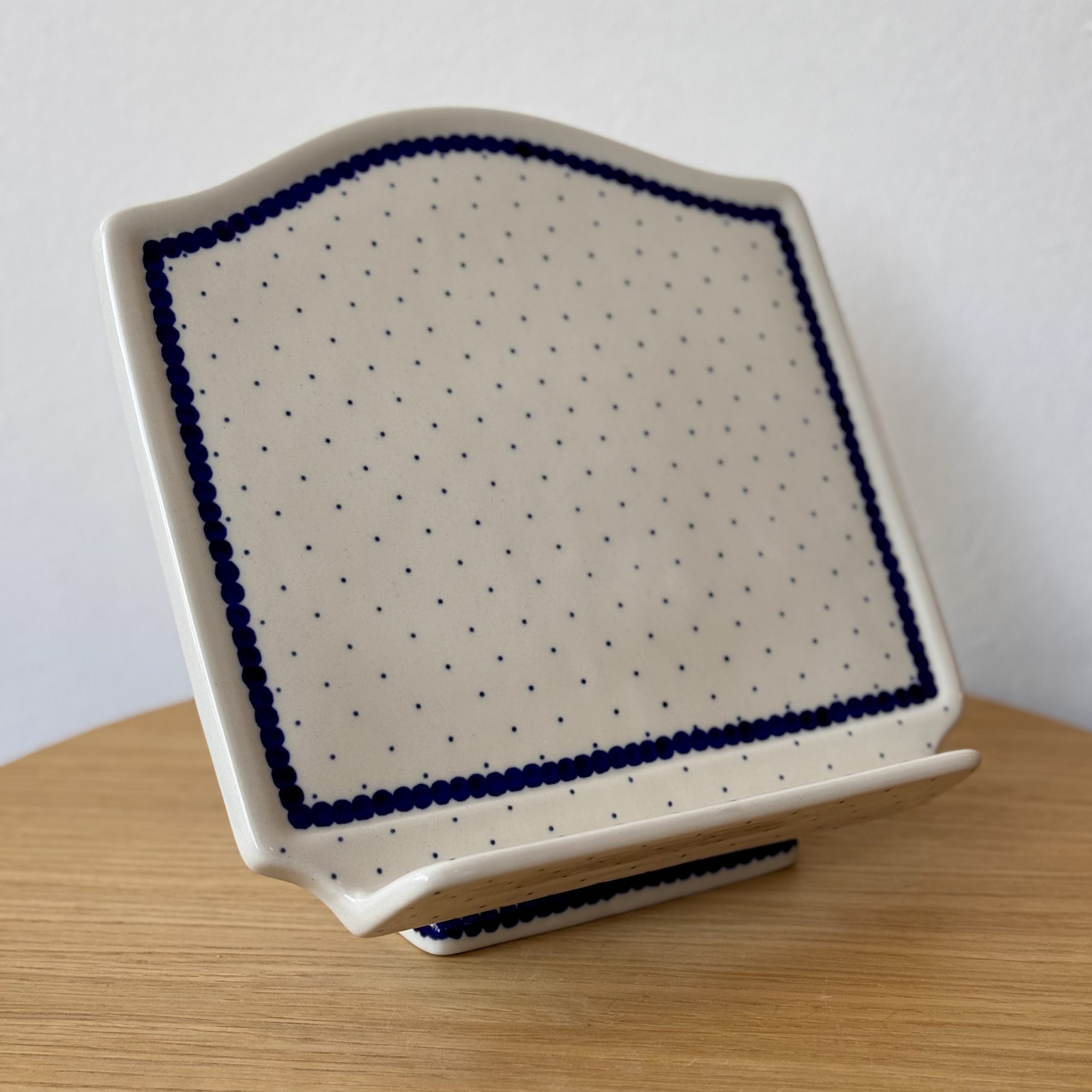 Podstawka pod książkę (881) - 24cmx17cm - 61A Mini kropka niebieska