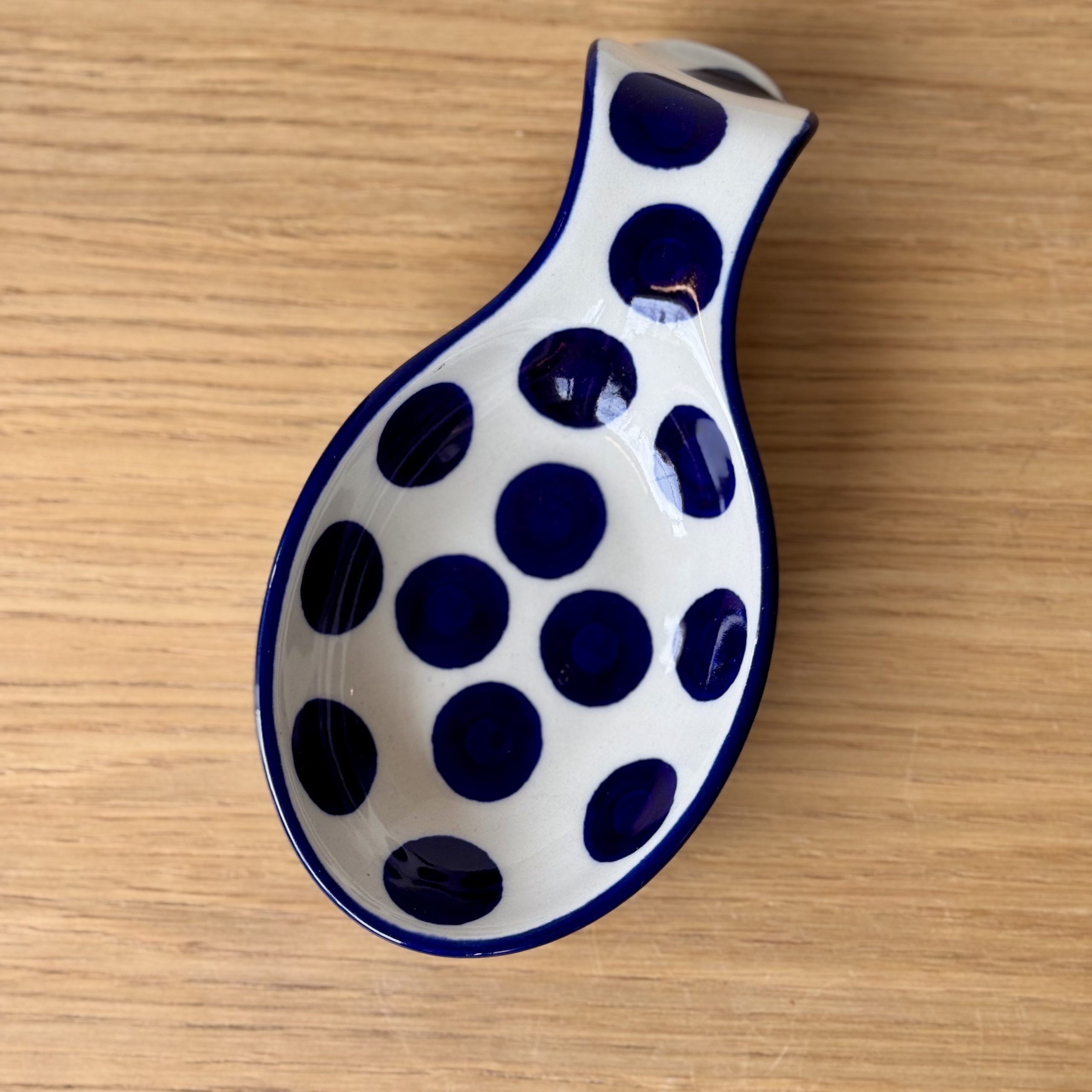 Podstawka pod łyżkę (A26) - 17,5 cm - 36X Grochy - obrazek 2