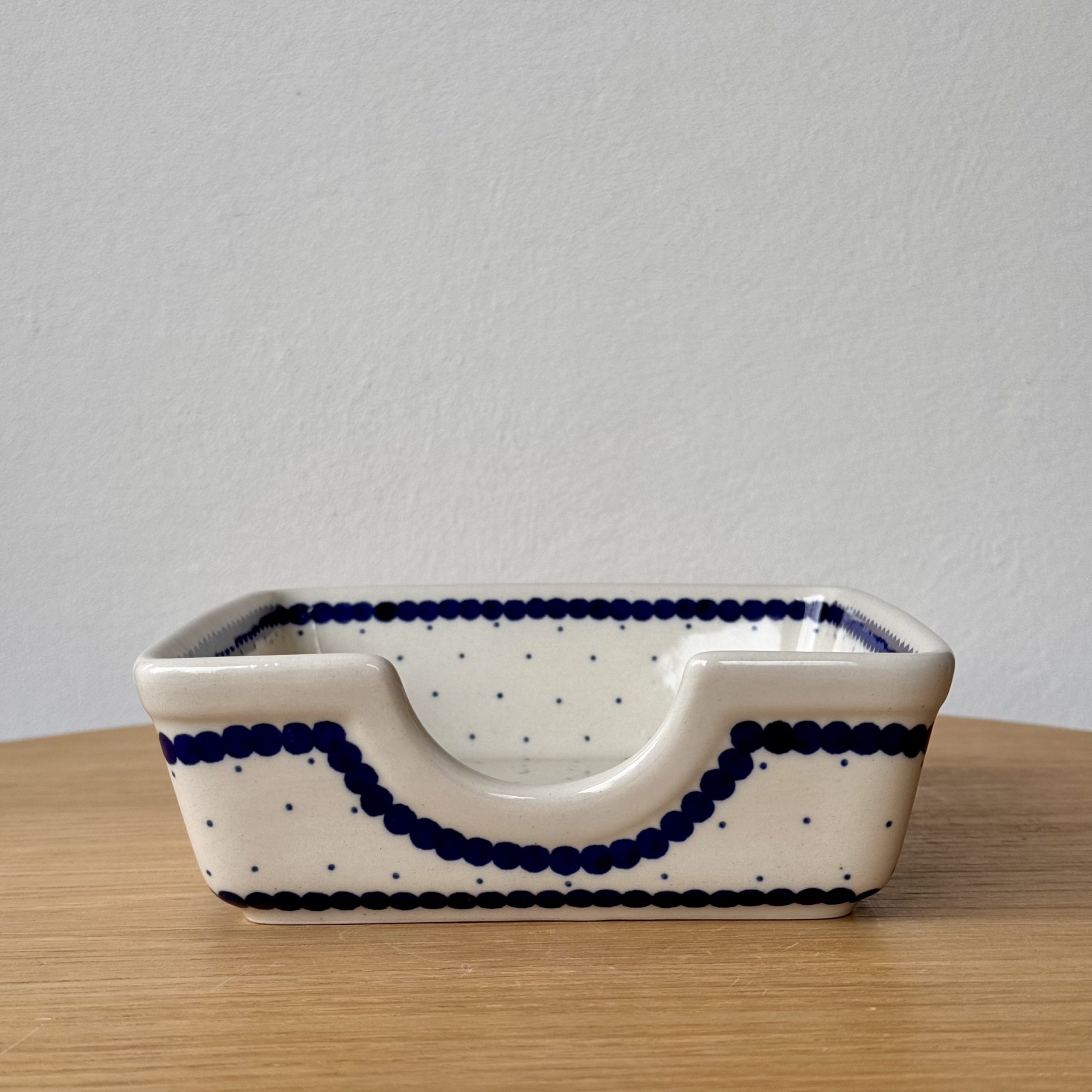 Serwetnik (B39) - 15,5cmx15,5cm - 61A Mini kropka niebieska - obrazek 2