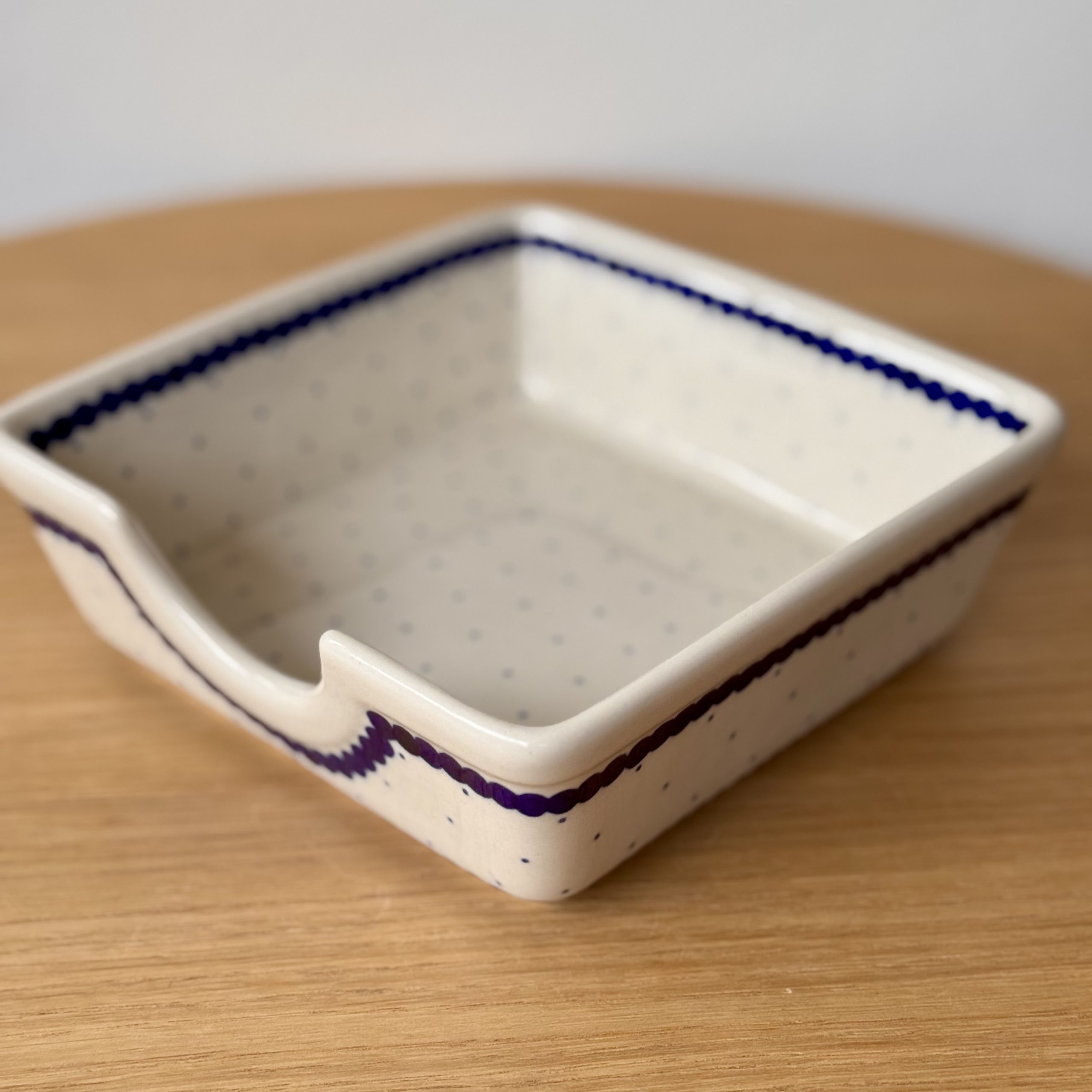 Serwetnik (B39) - 15,5cmx15,5cm - 61A Mini kropka niebieska - obrazek 3