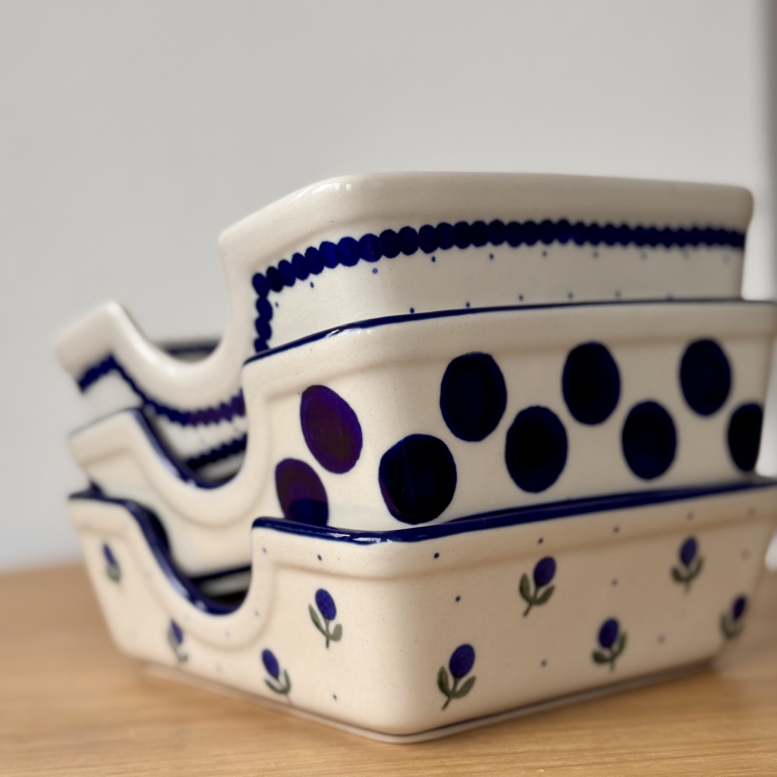 Serwetnik (B39) - 15,5cmx15,5cm - 61A Mini kropka niebieska - obrazek 5