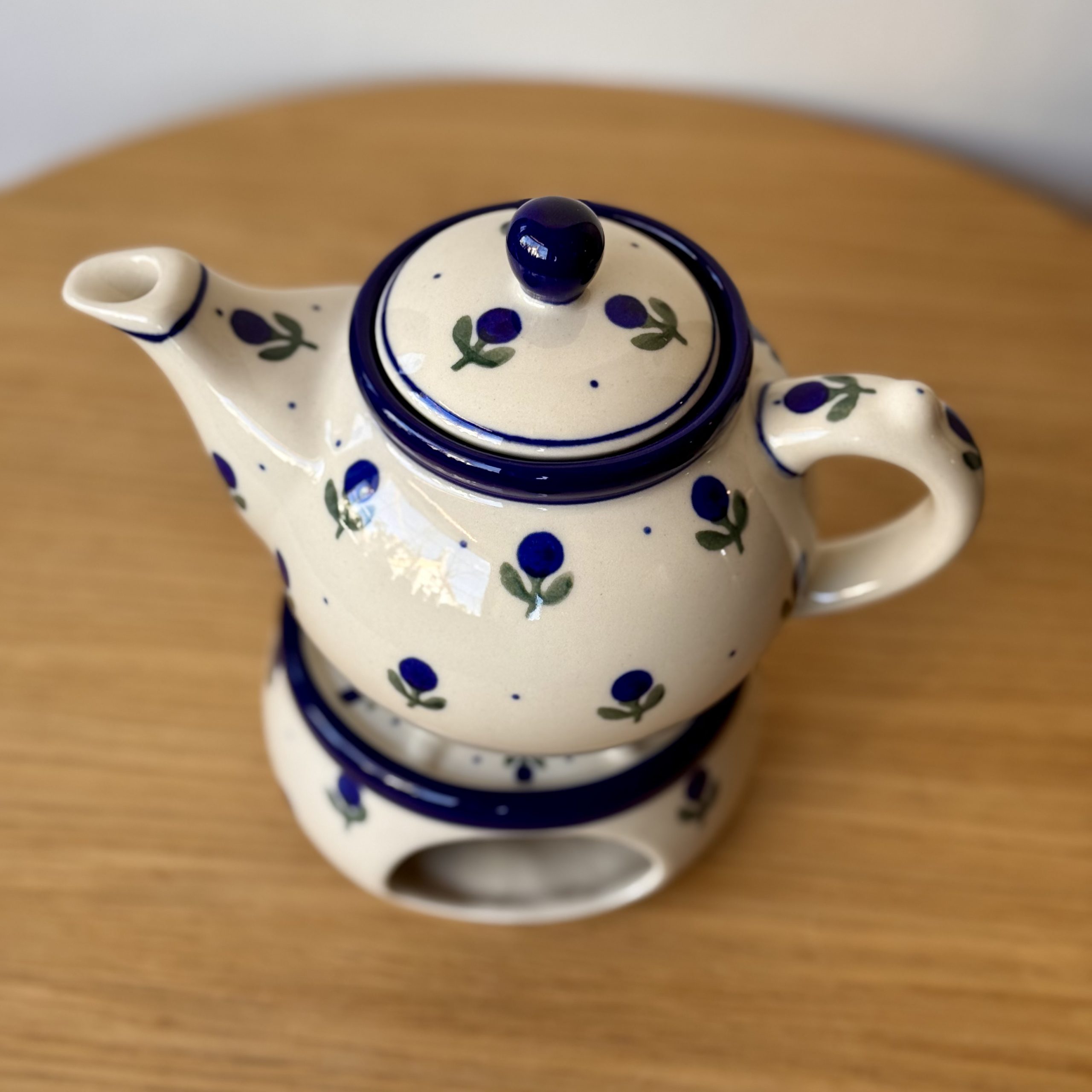 Czajnik z podgrzewaczem (B42) - 400 ml - 135X Borówka - obrazek 2
