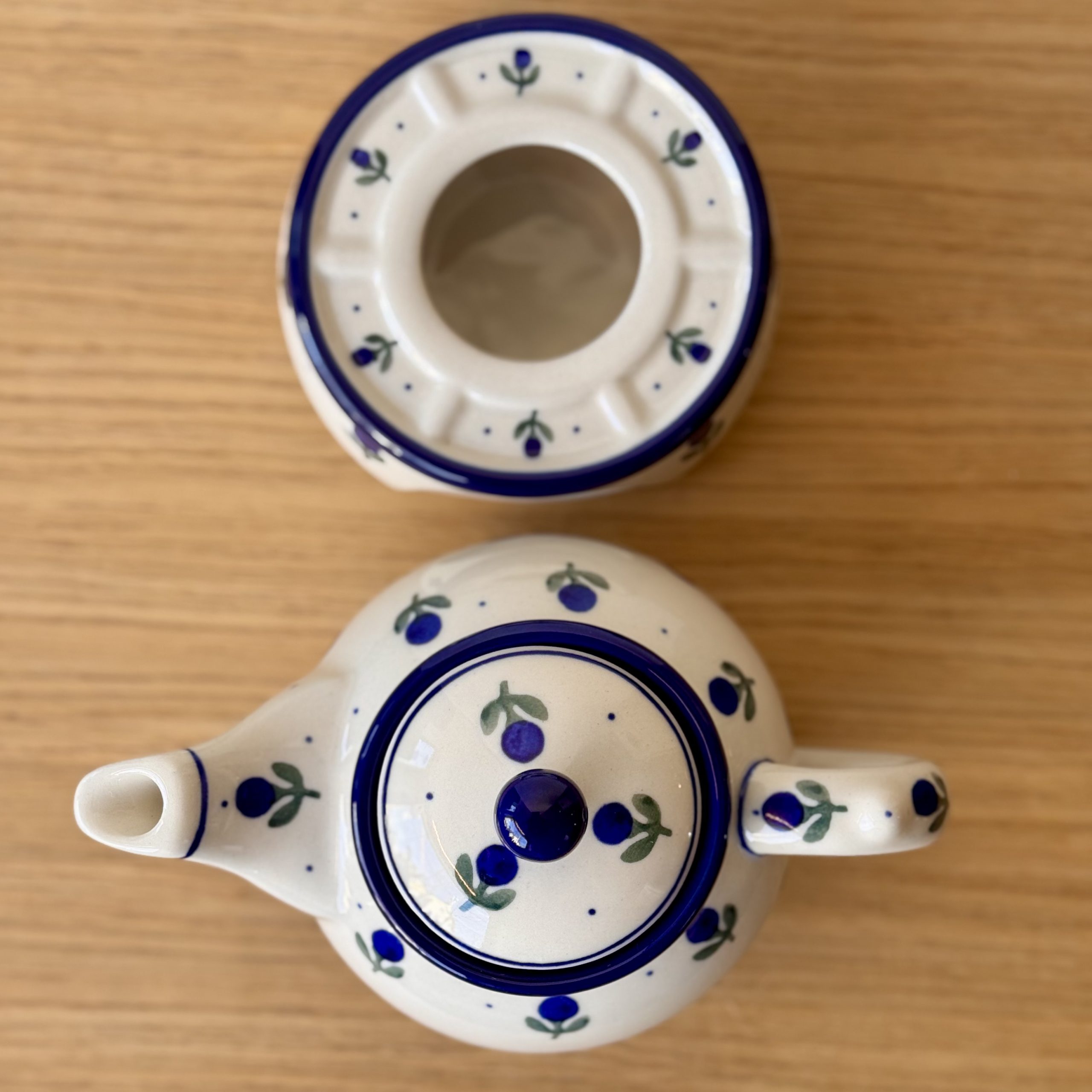Czajnik z podgrzewaczem (B42) - 400 ml - 135X Borówka - obrazek 5