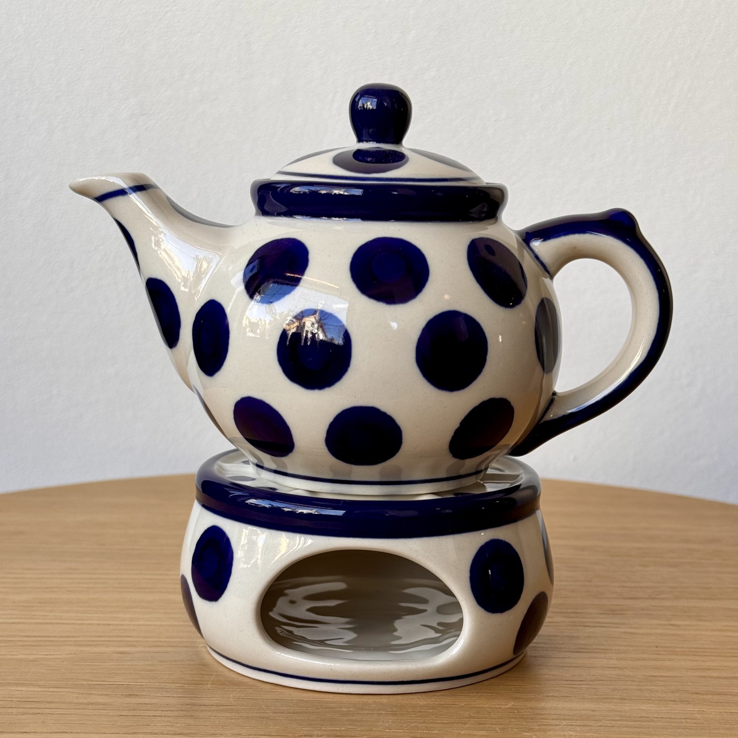 Czajnik z podgrzewaczem (B42) - 400 ml - 36X Grochy