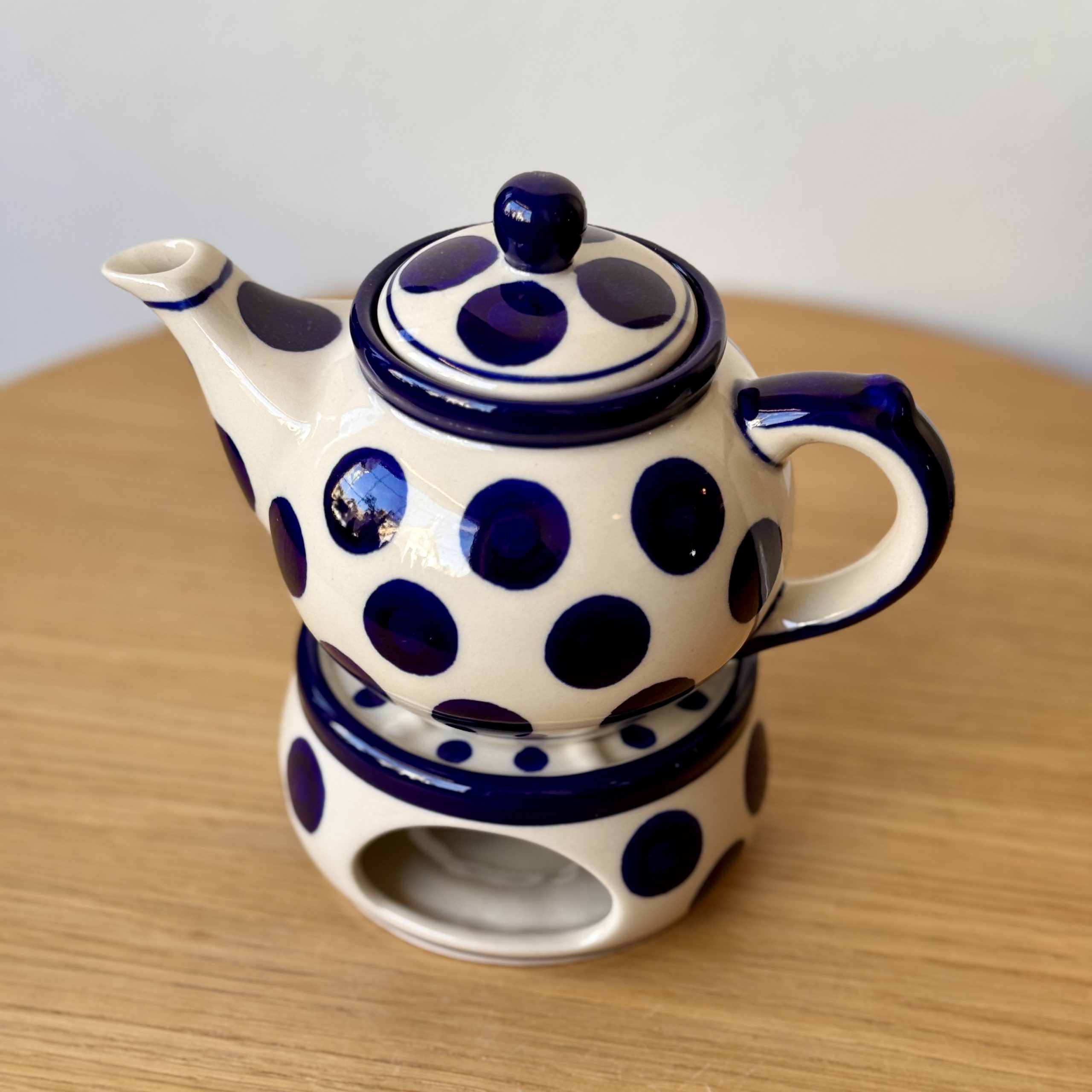 Czajnik z podgrzewaczem (B42) - 400 ml - 36X Grochy - obrazek 2