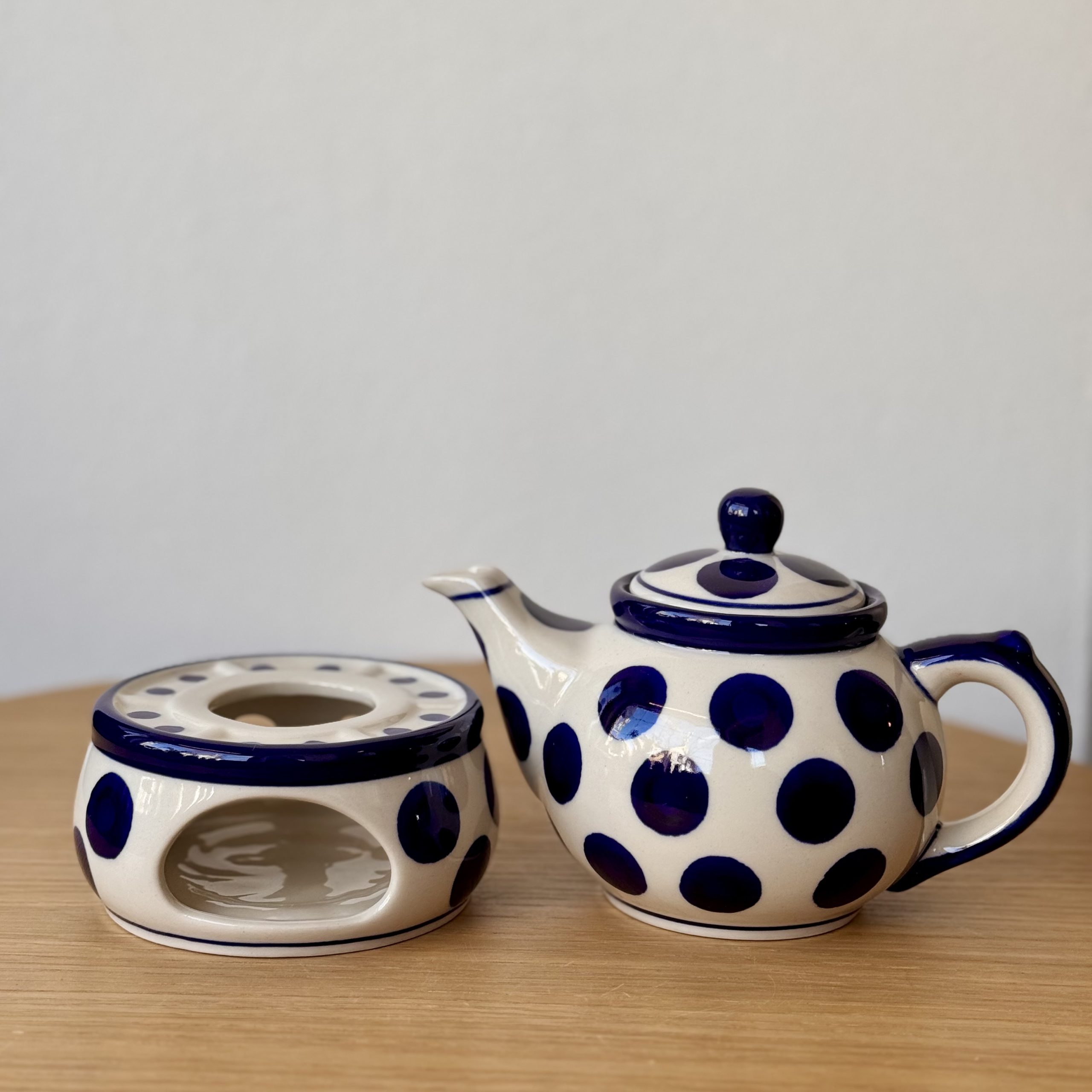 Czajnik z podgrzewaczem (B42) - 400 ml - 36X Grochy - obrazek 3