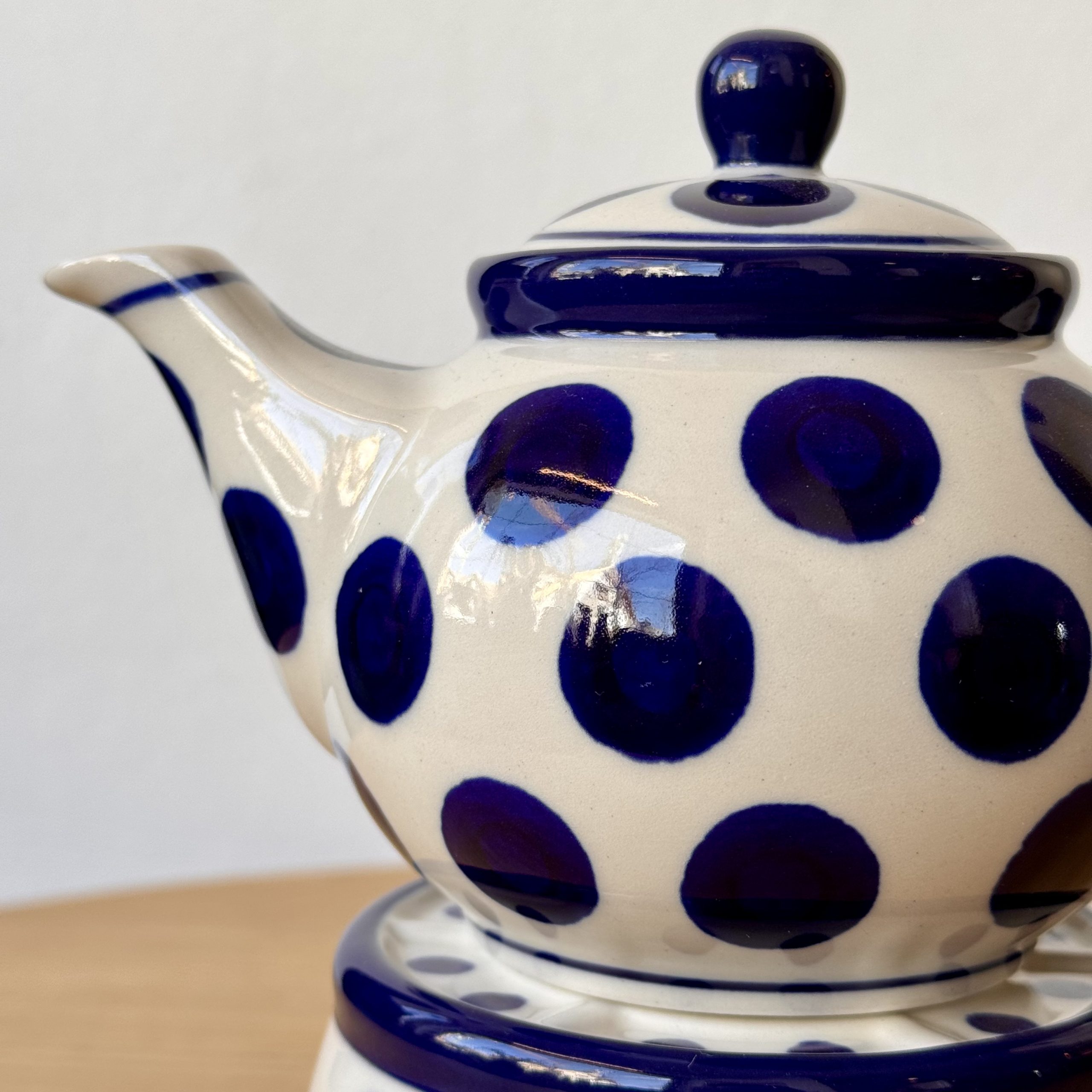 Czajnik z podgrzewaczem (B42) - 400 ml - 36X Grochy - obrazek 4