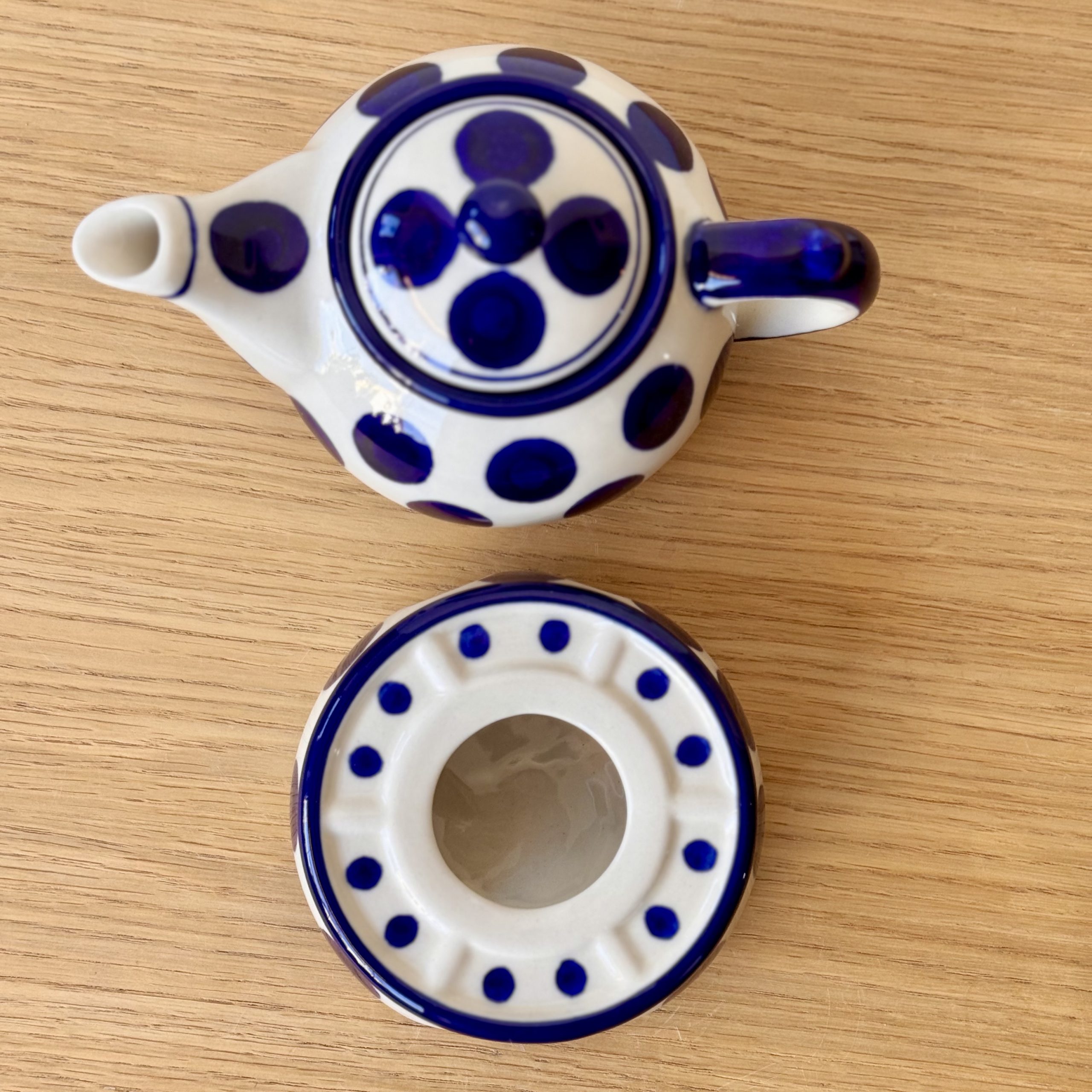 Czajnik z podgrzewaczem (B42) - 400 ml - 36X Grochy - obrazek 6