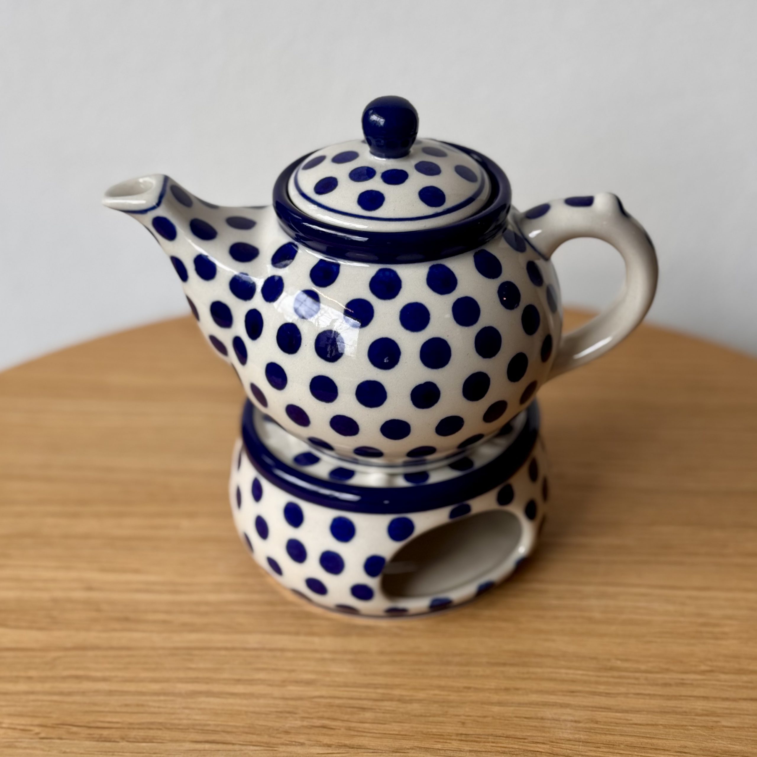 Czajnik z podgrzewaczem (B42) - 400 ml - 61X Kropki - obrazek 2