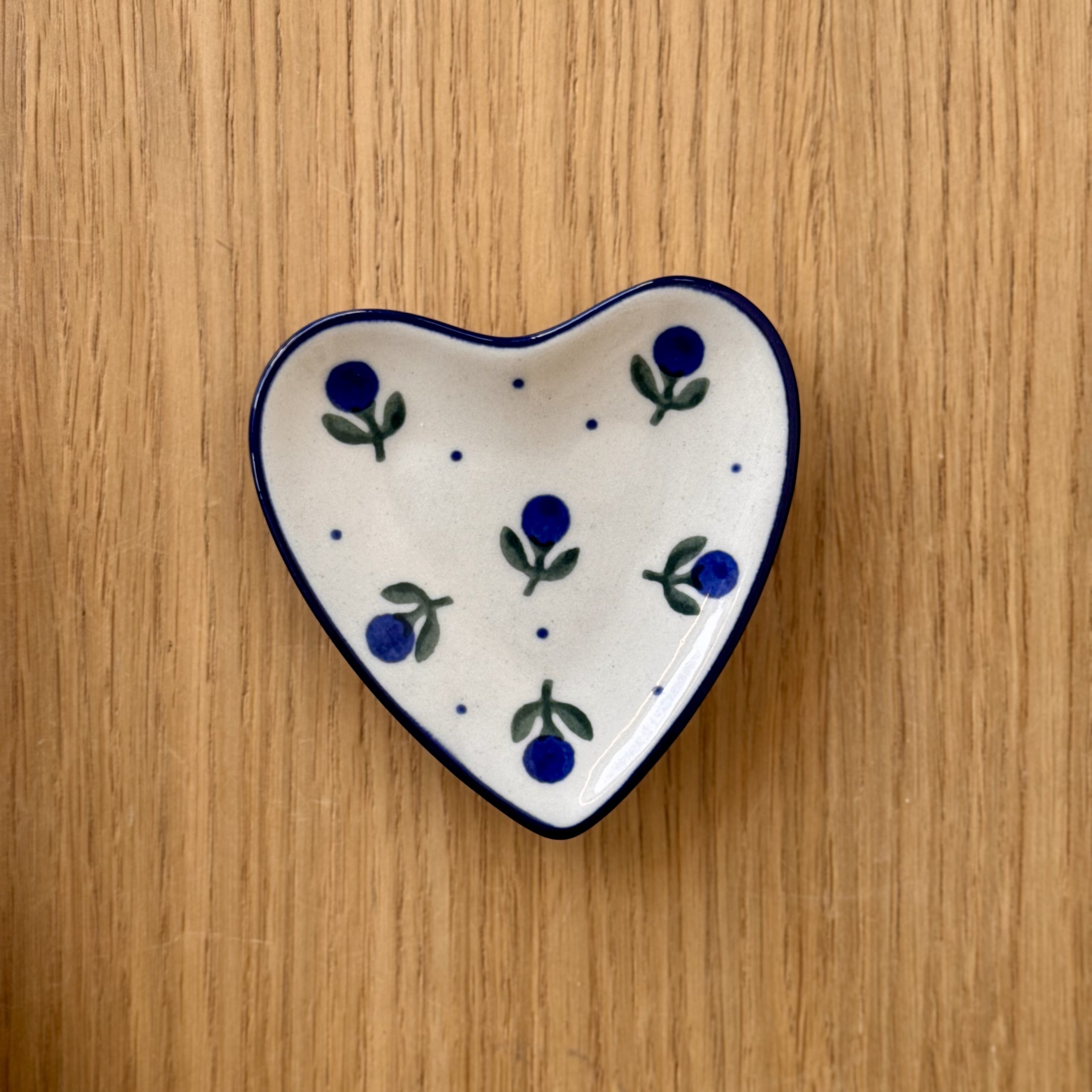 Podstawka serce (B49) - 9cmx9cm - 135X Borówka