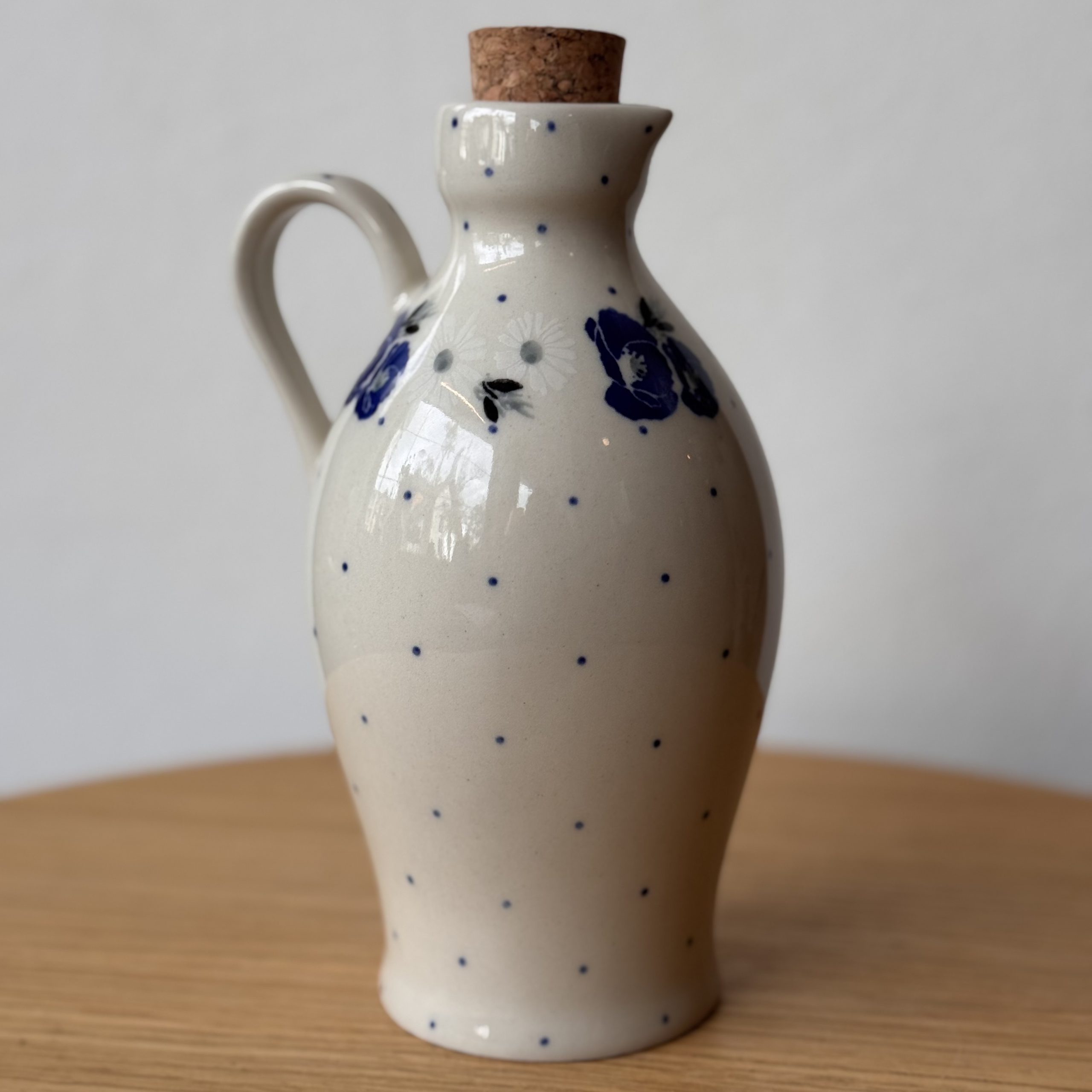 Butelka na oliwę (B85) - 500 ml - 2661X Niebieskie maki