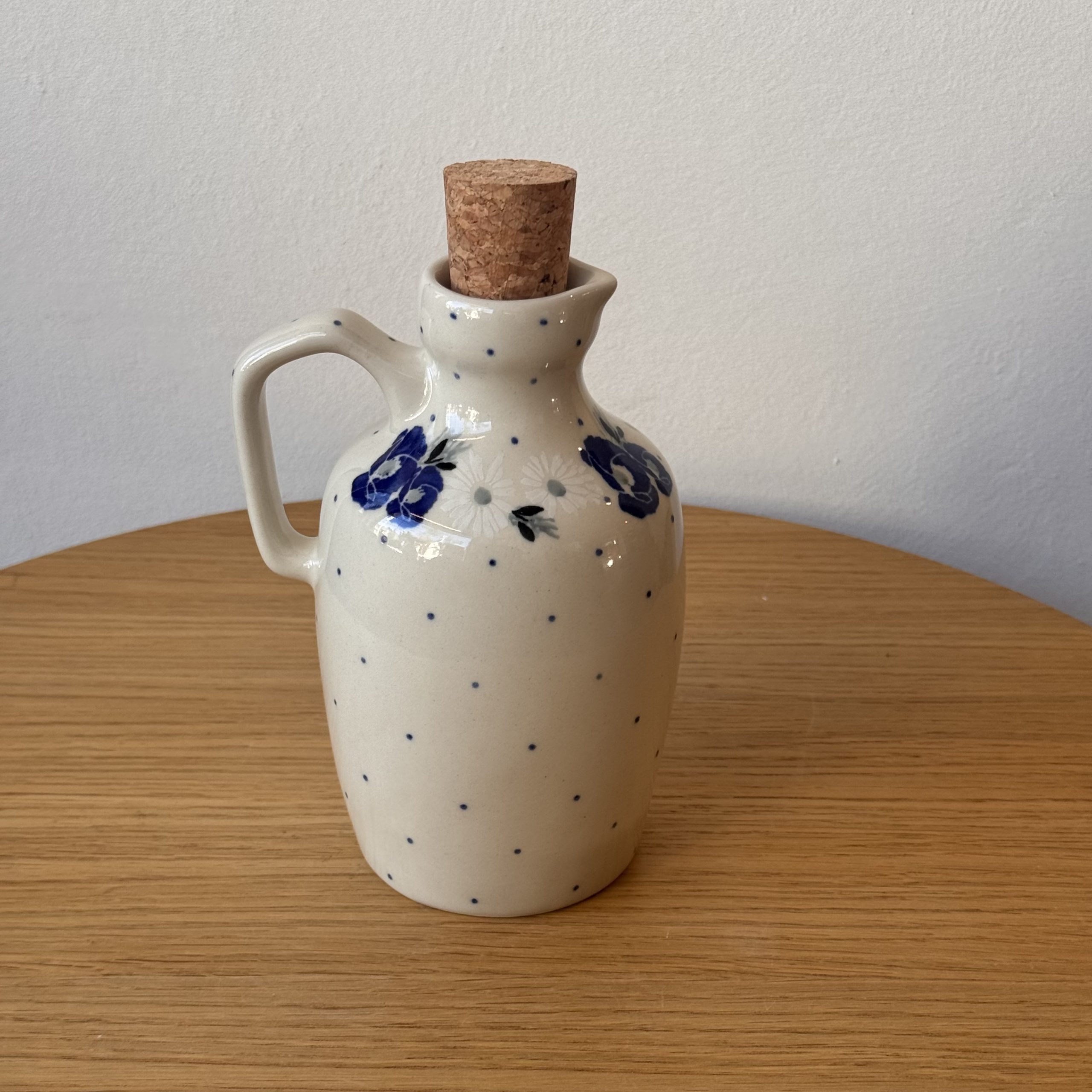 Butelka na oliwę (B86) - 500 ml - 2661X Niebieskie maki - obrazek 2