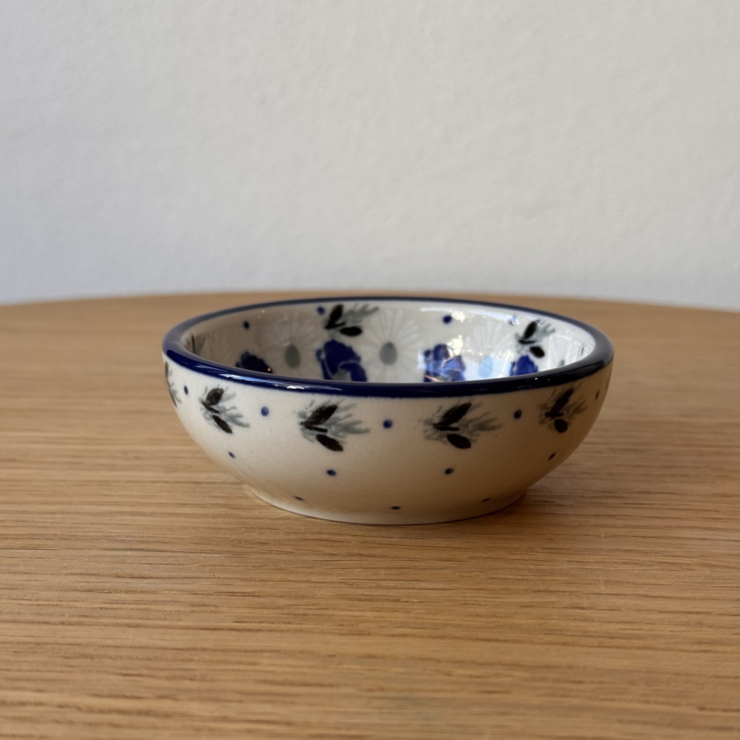 Miseczka ceramiczna (B88) - śr 9cm - 2661X Niebieskie maki