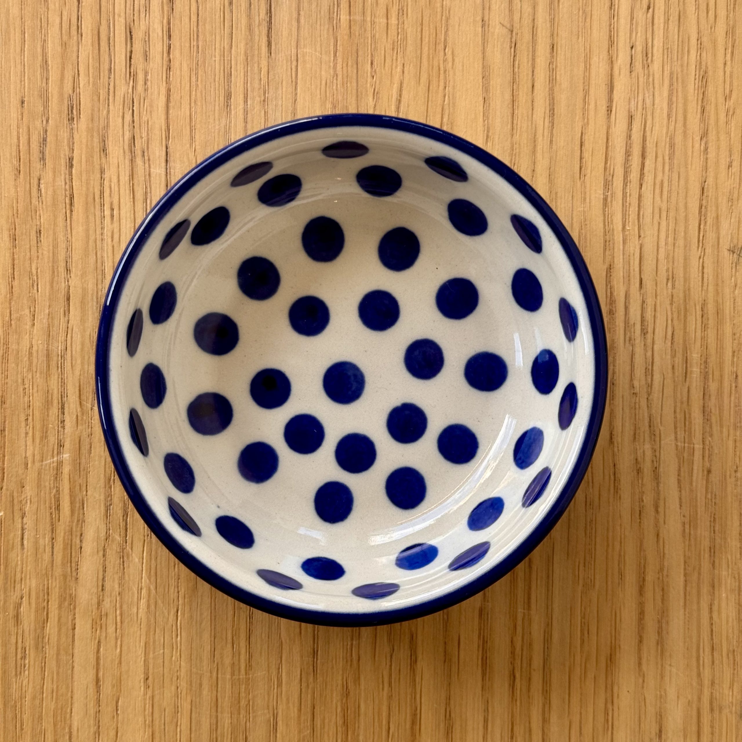 Miseczka ceramiczna (B88) - śr 9cm - 61X Kropki - obrazek 4
