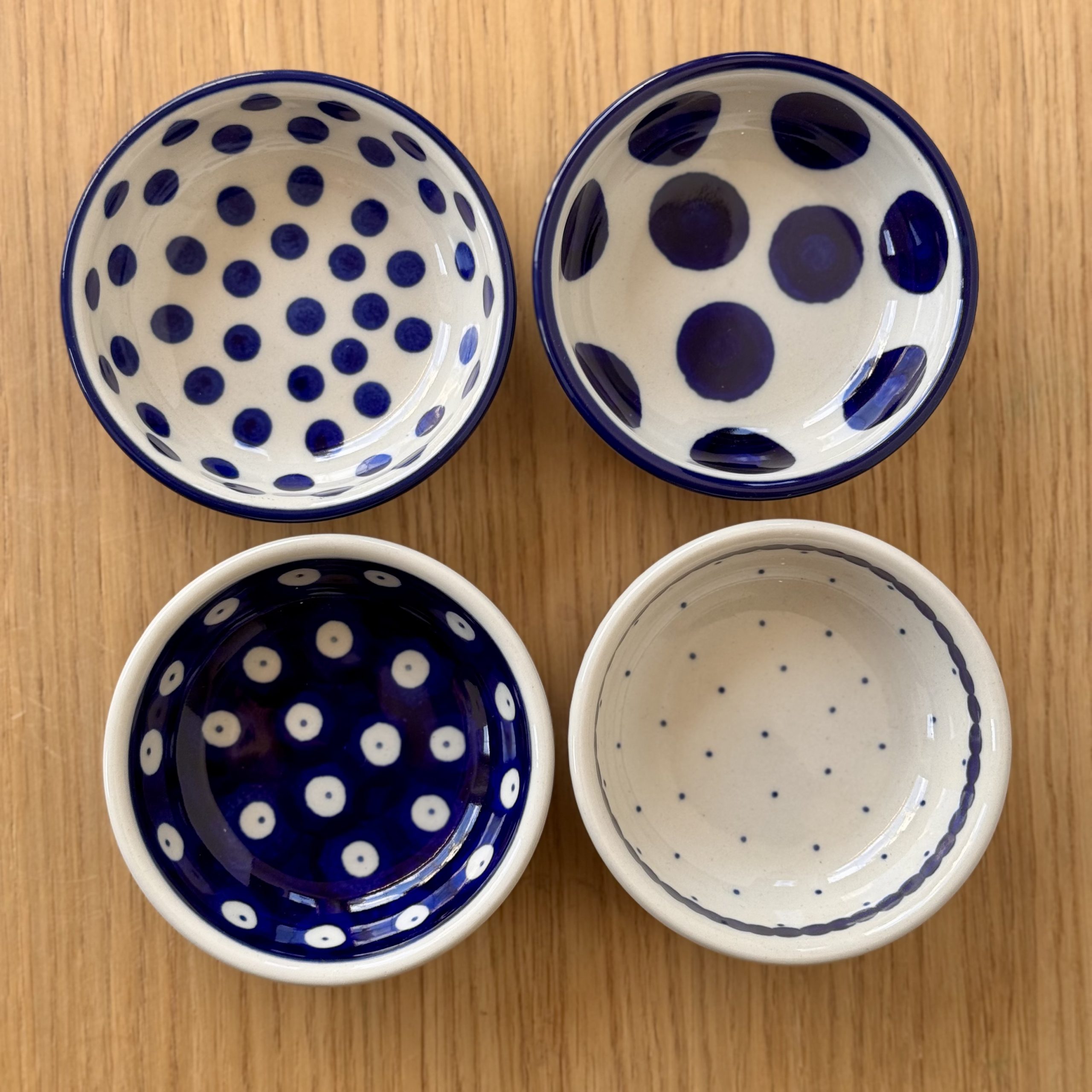 Miseczka ceramiczna (B88) - śr 9cm - 61X Kropki - obrazek 5