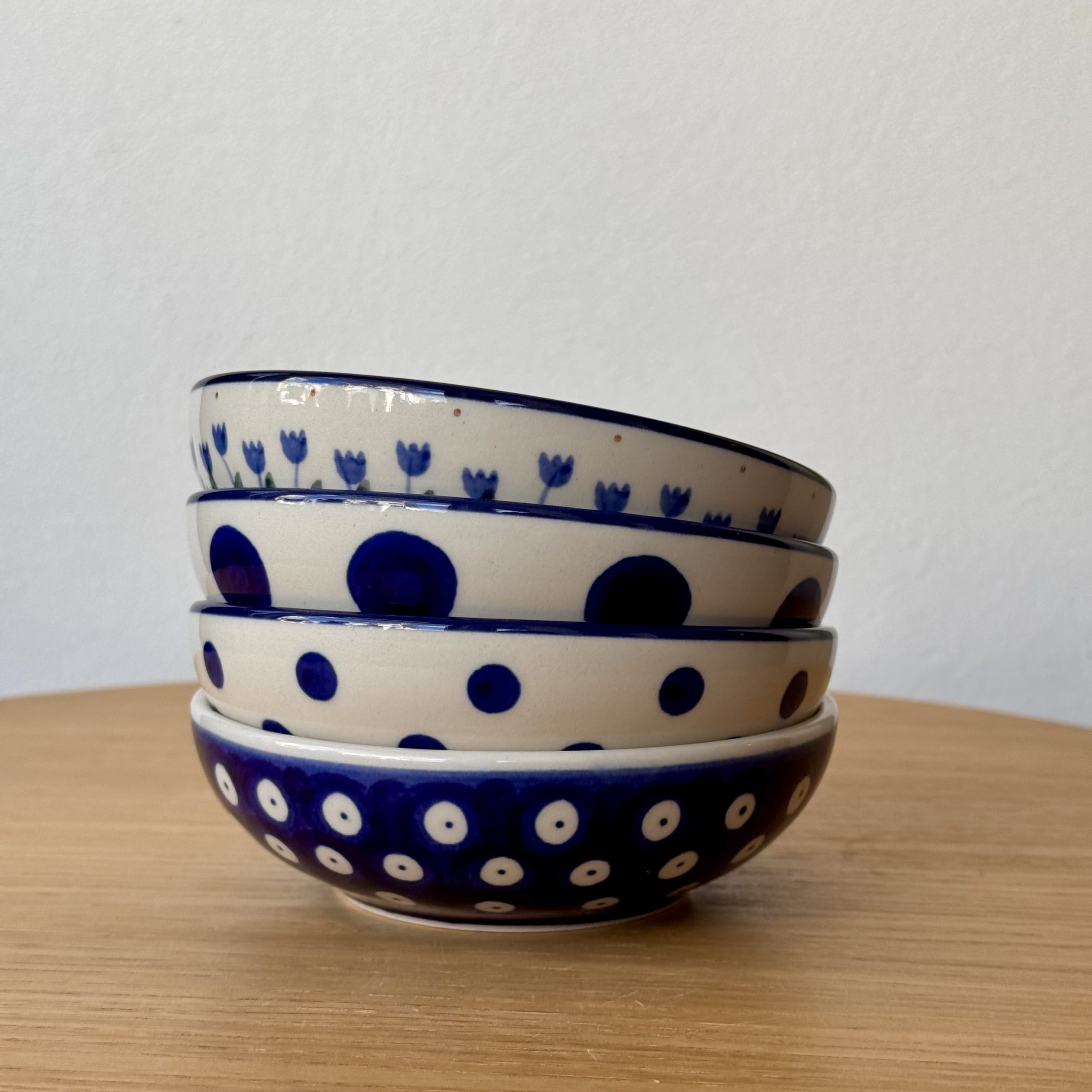 Miseczka ceramiczna (B89) - śr 13cm - 70A Klasyczne kropki - obrazek 4