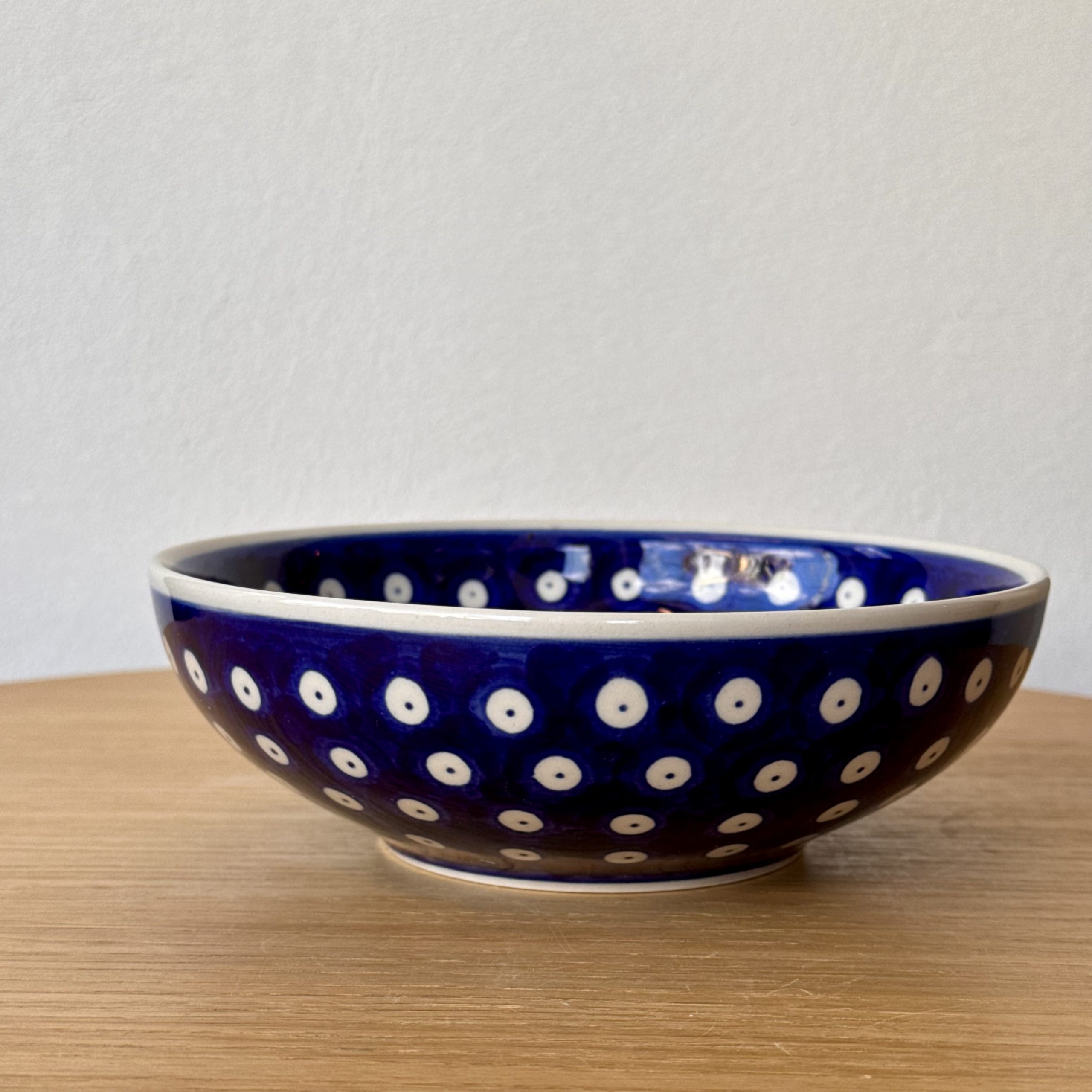 Miseczka ceramiczna (B90) - śr 17cm - 70A Klasyczne kropki