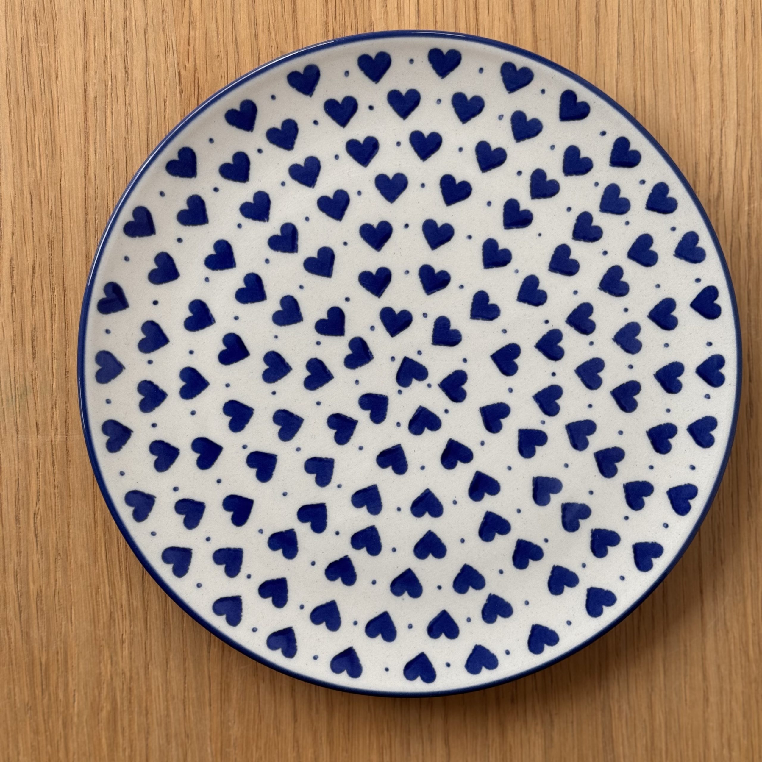 Talerz do tostów (C23) - śr 21,5 cm - 570BX Serduszka