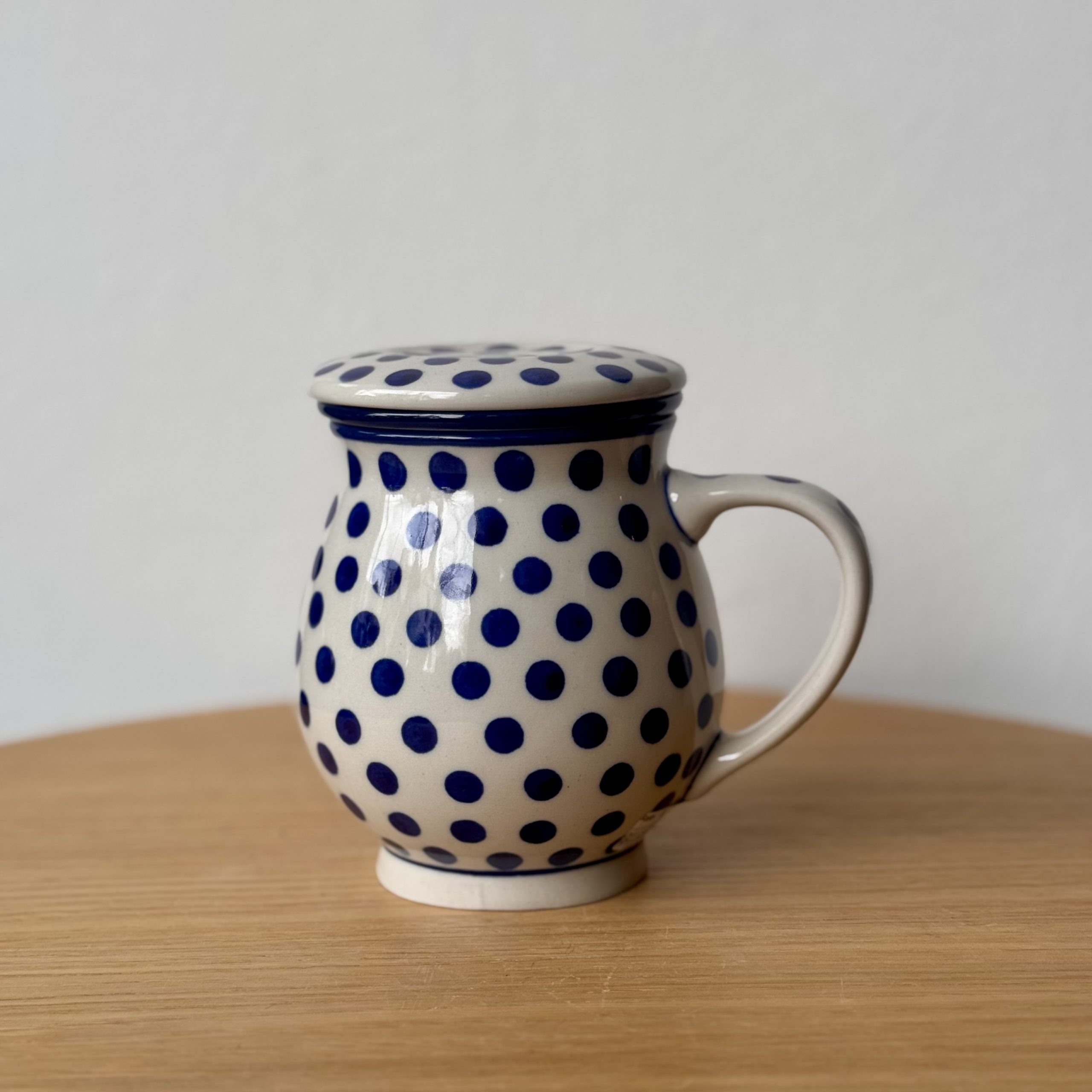 Kubek do zaparzania ziół (C47) - 400 ml - 61X Kropki