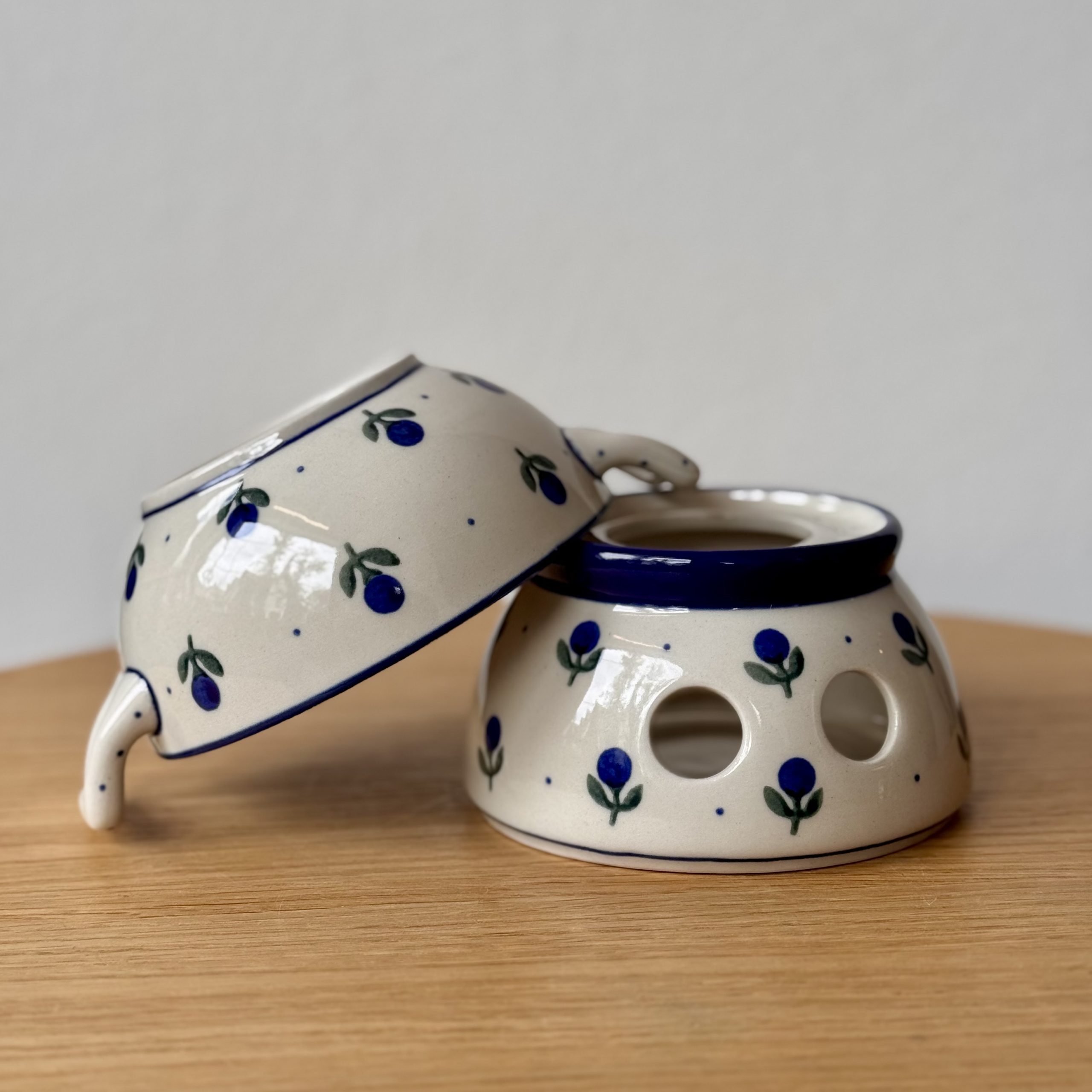 Komplet do fondue (C62) - śr 12 cm - 135X Borówka - obrazek 4