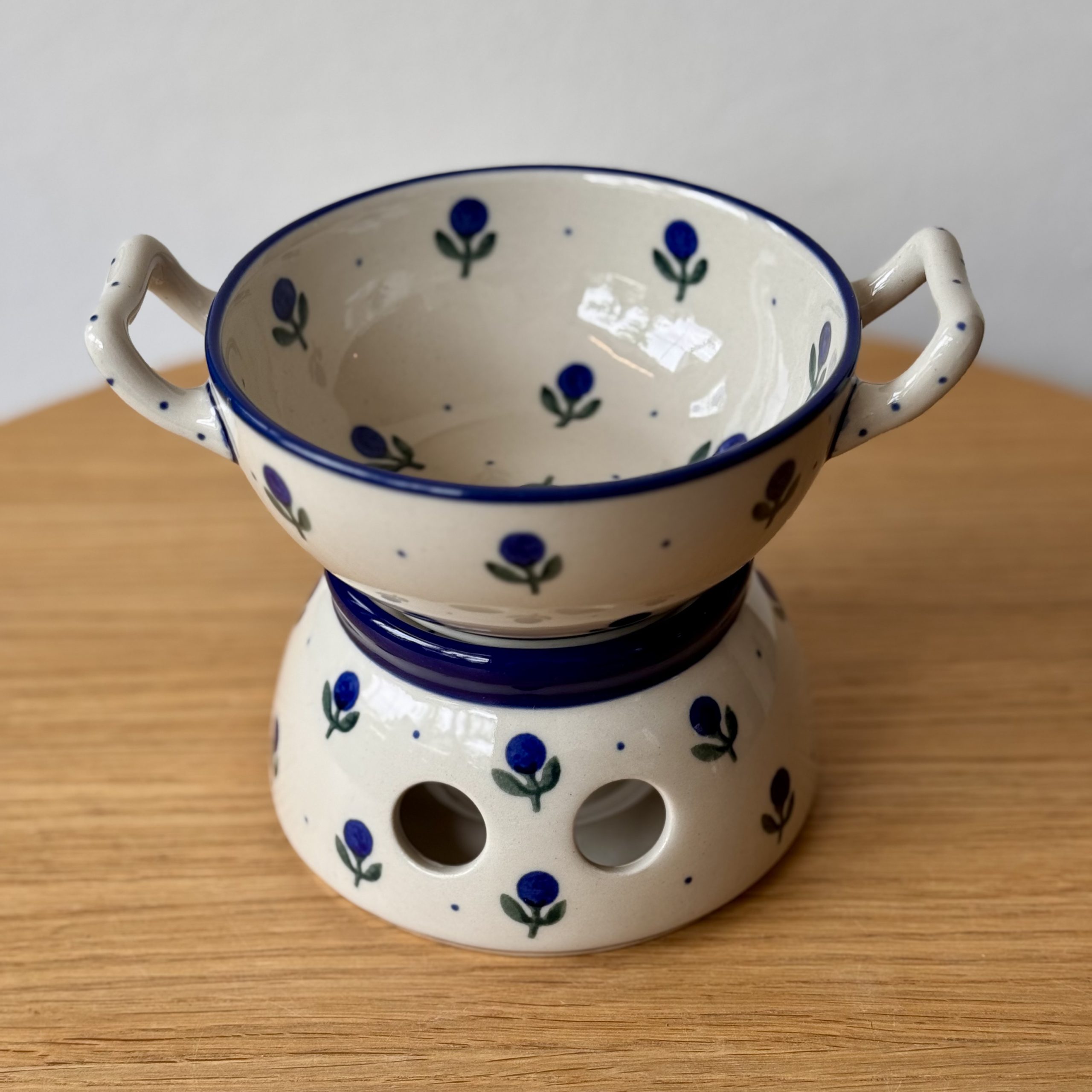 Komplet do fondue (C62) - śr 12 cm - 135X Borówka - obrazek 5