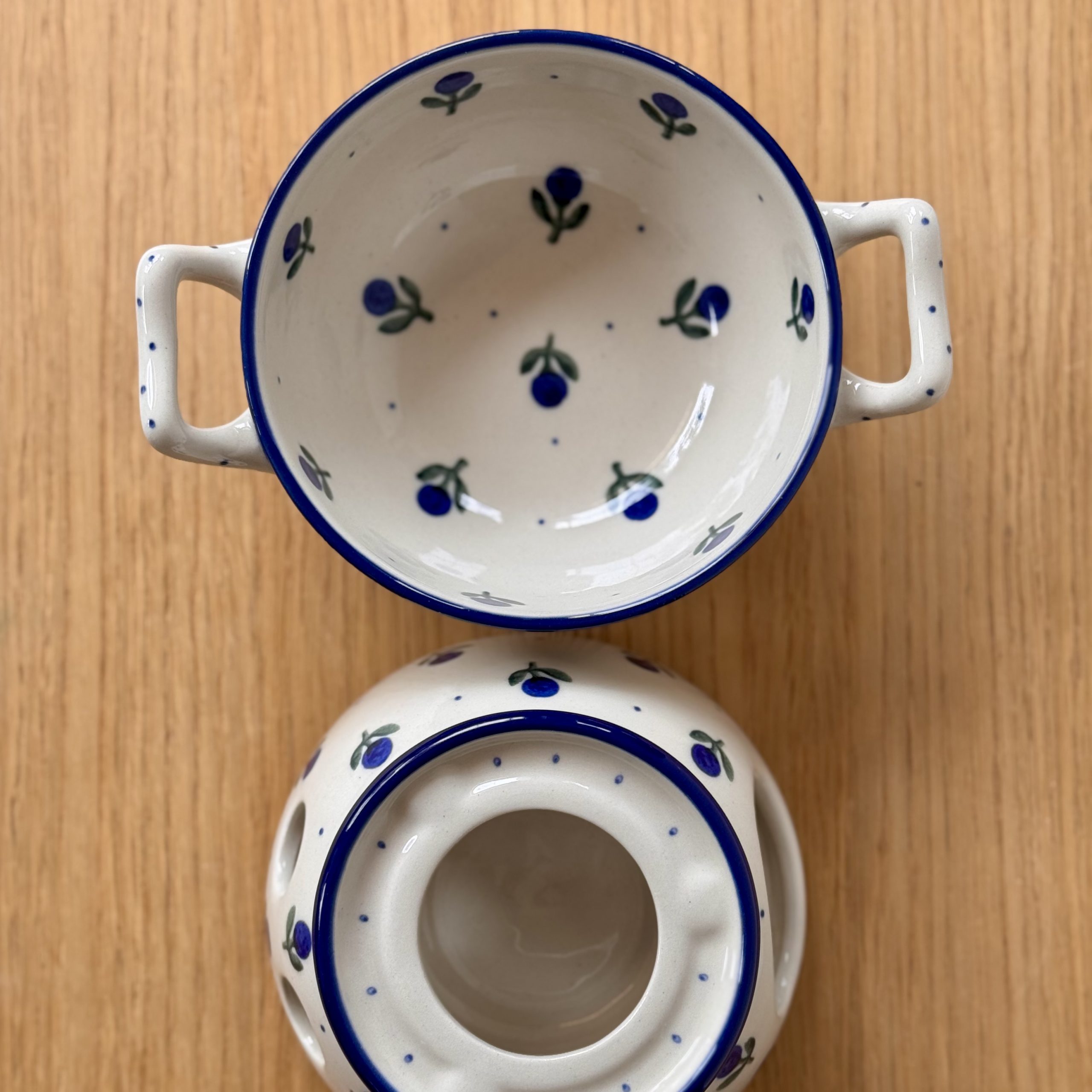 Komplet do fondue (C62) - śr 12 cm - 135X Borówka - obrazek 6