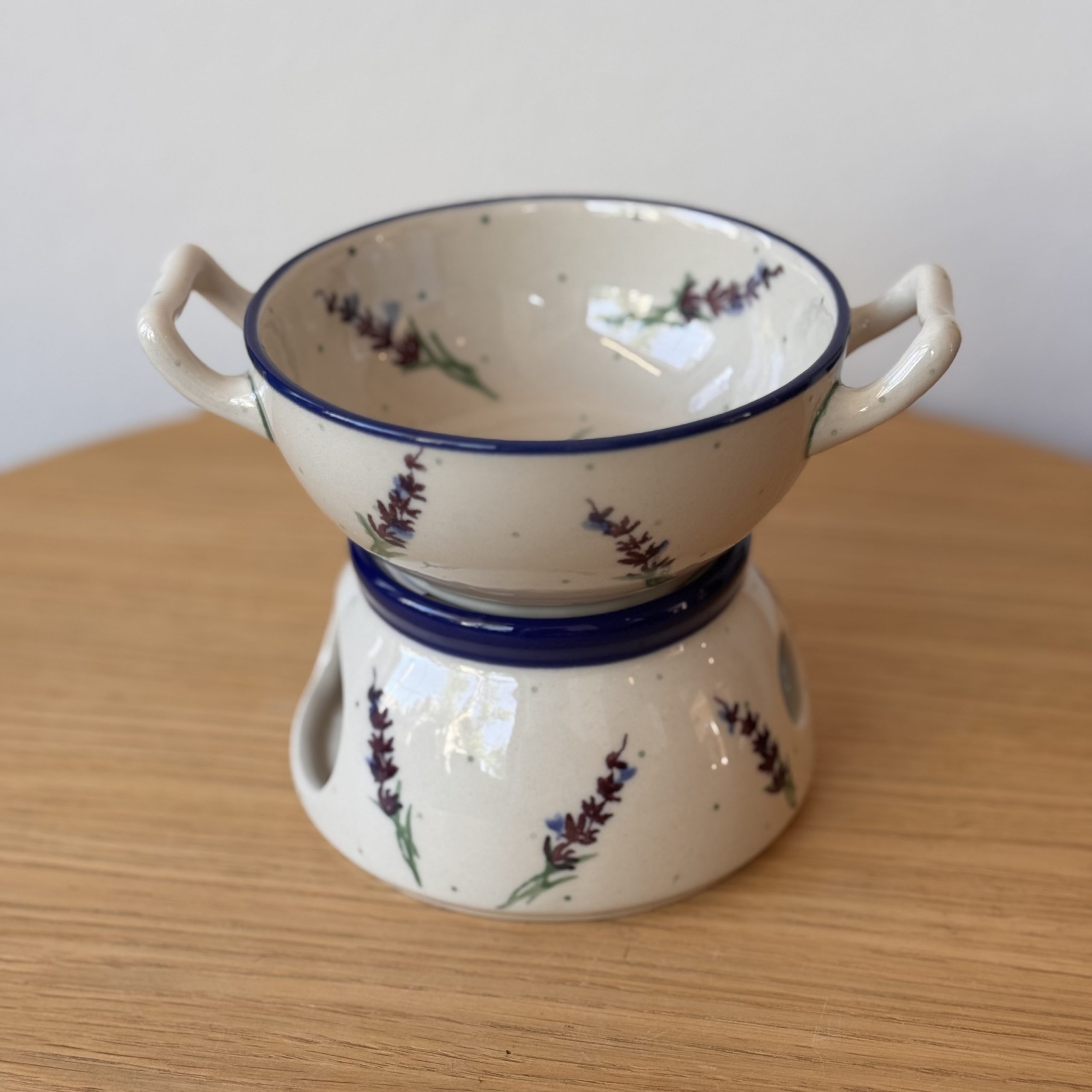 Komplet do fondue (C62) - śr 12 cm - 3308X Lawenda - obrazek 2