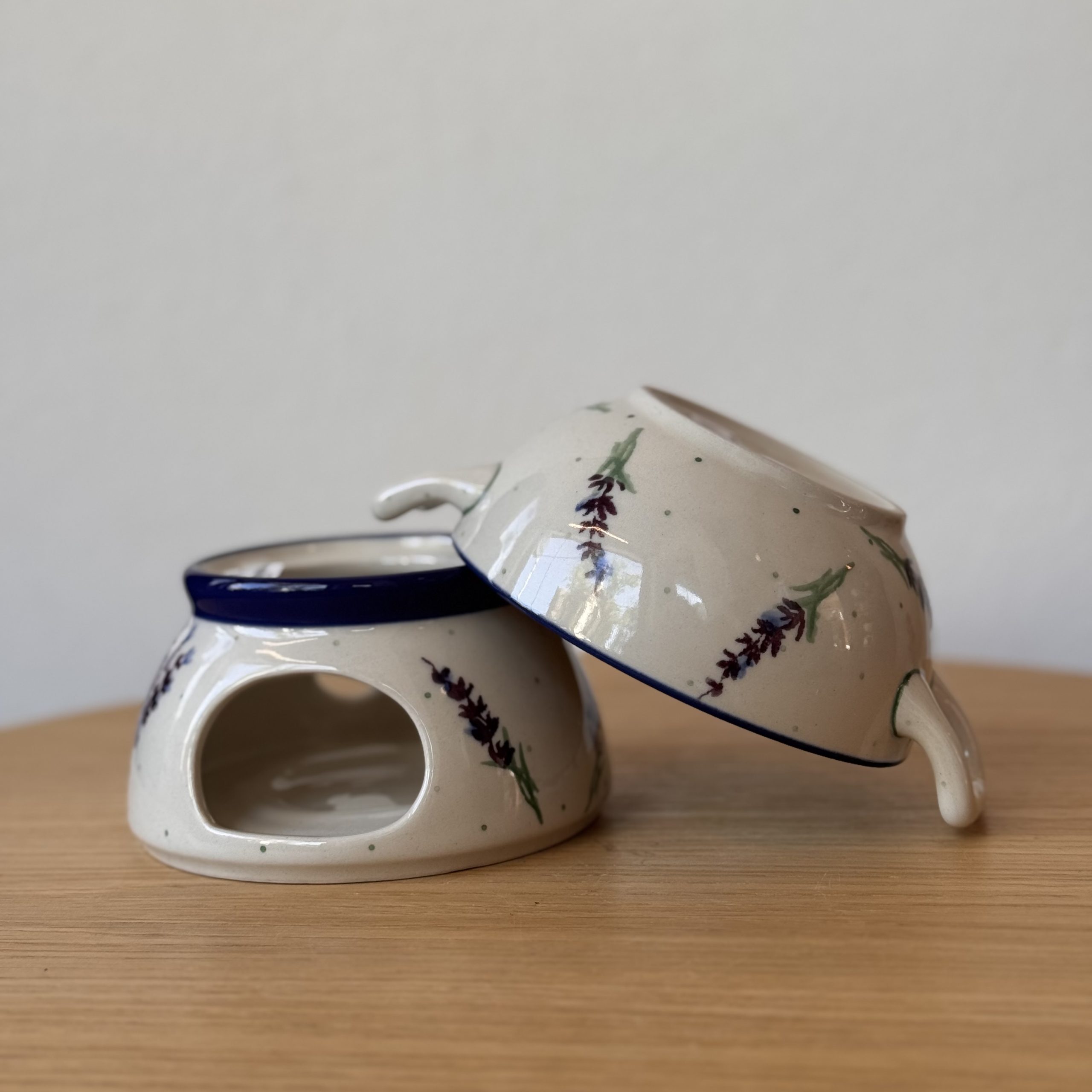 Komplet do fondue (C62) - śr 12 cm - 3308X Lawenda - obrazek 3