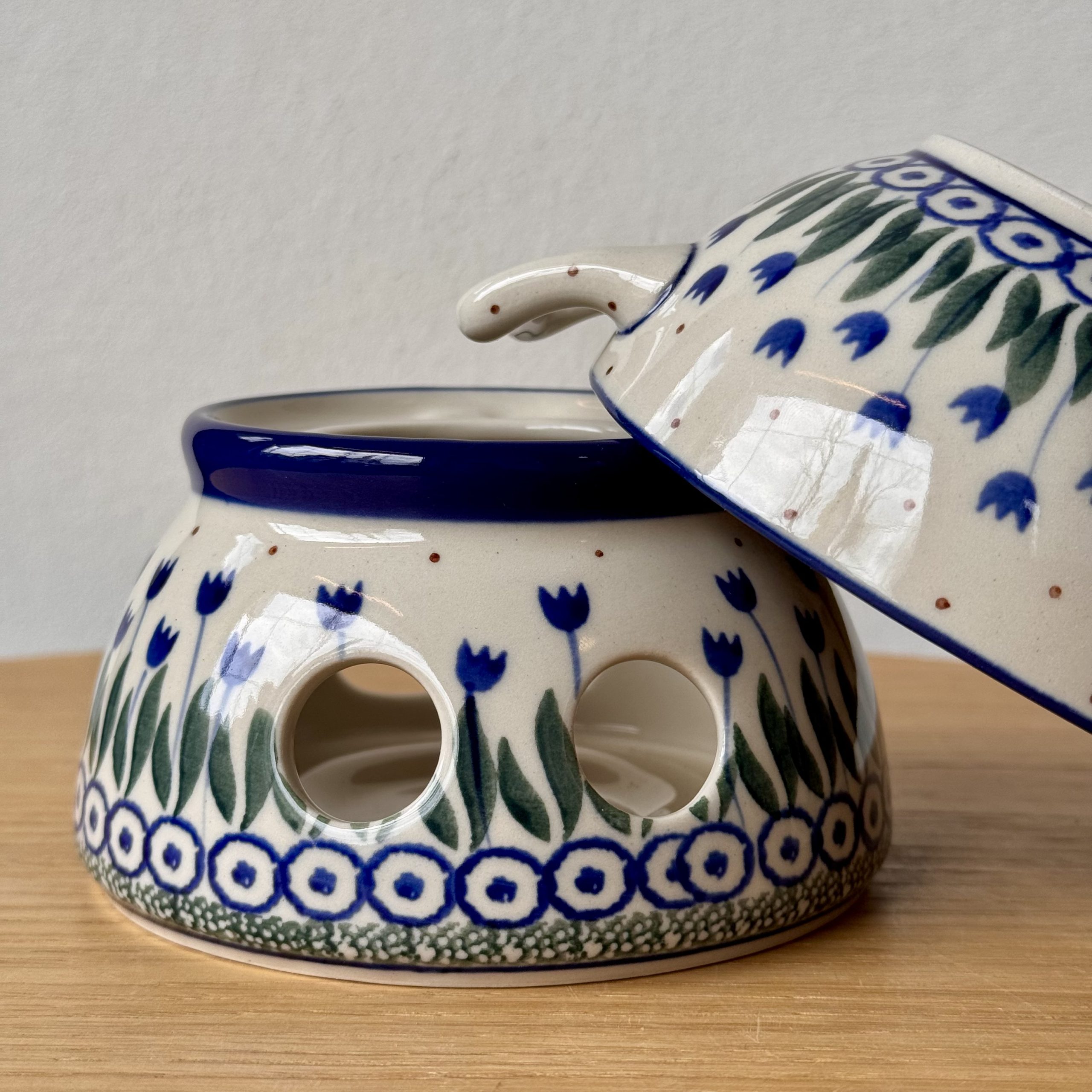 Komplet do fondue (C62) - śr 12 cm - 490AX Tulipany - obrazek 2
