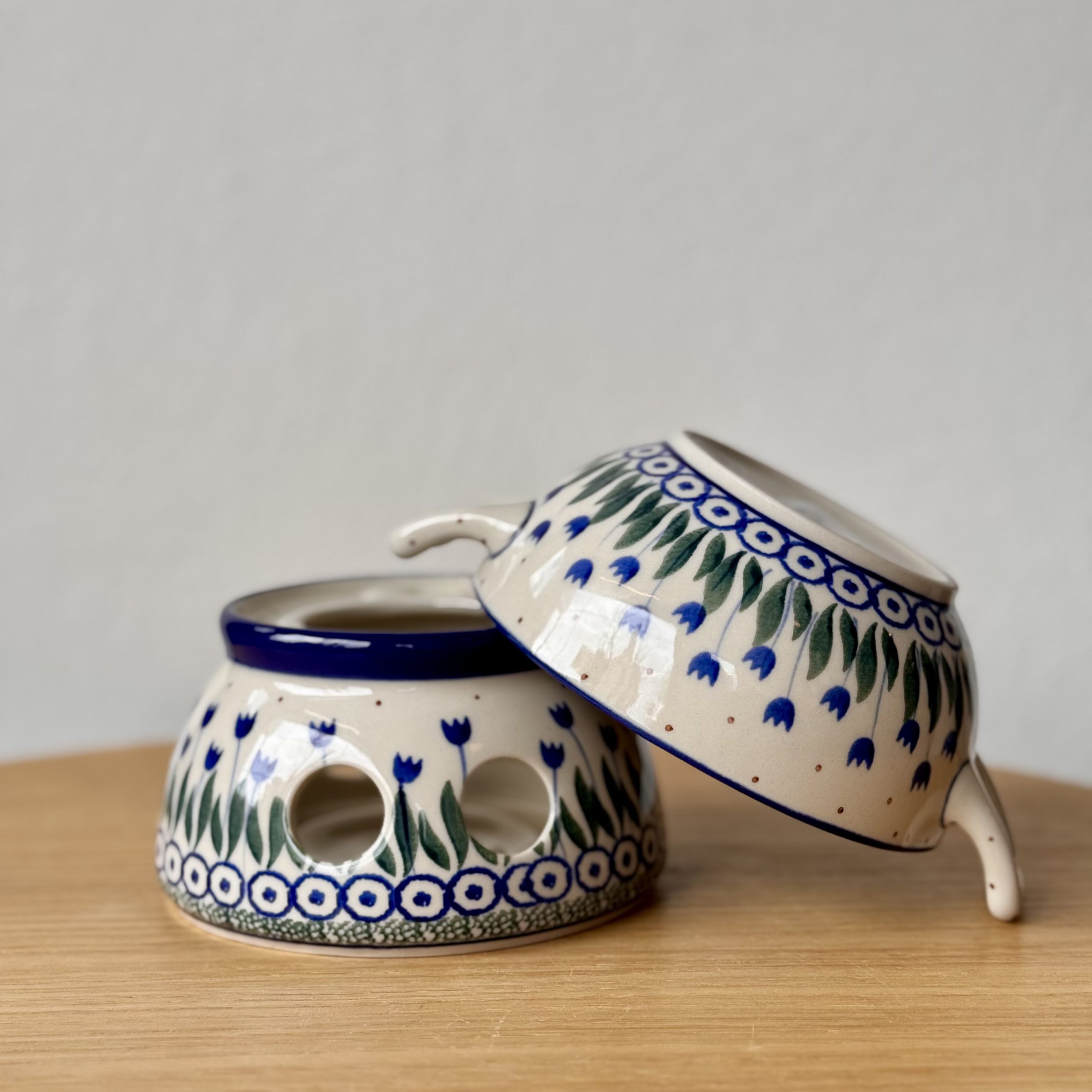 Komplet do fondue (C62) - śr 12 cm - 490AX Tulipany - obrazek 3